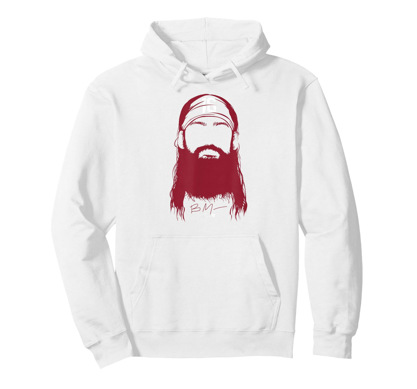 Brandon Marsh - Philly Beard (Blue) - Philadelphia Baseball T-Shirt