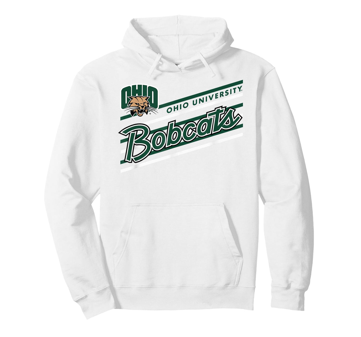 Ohio Bobcats Retro Performer Gray Officially Licensed T-Shirt