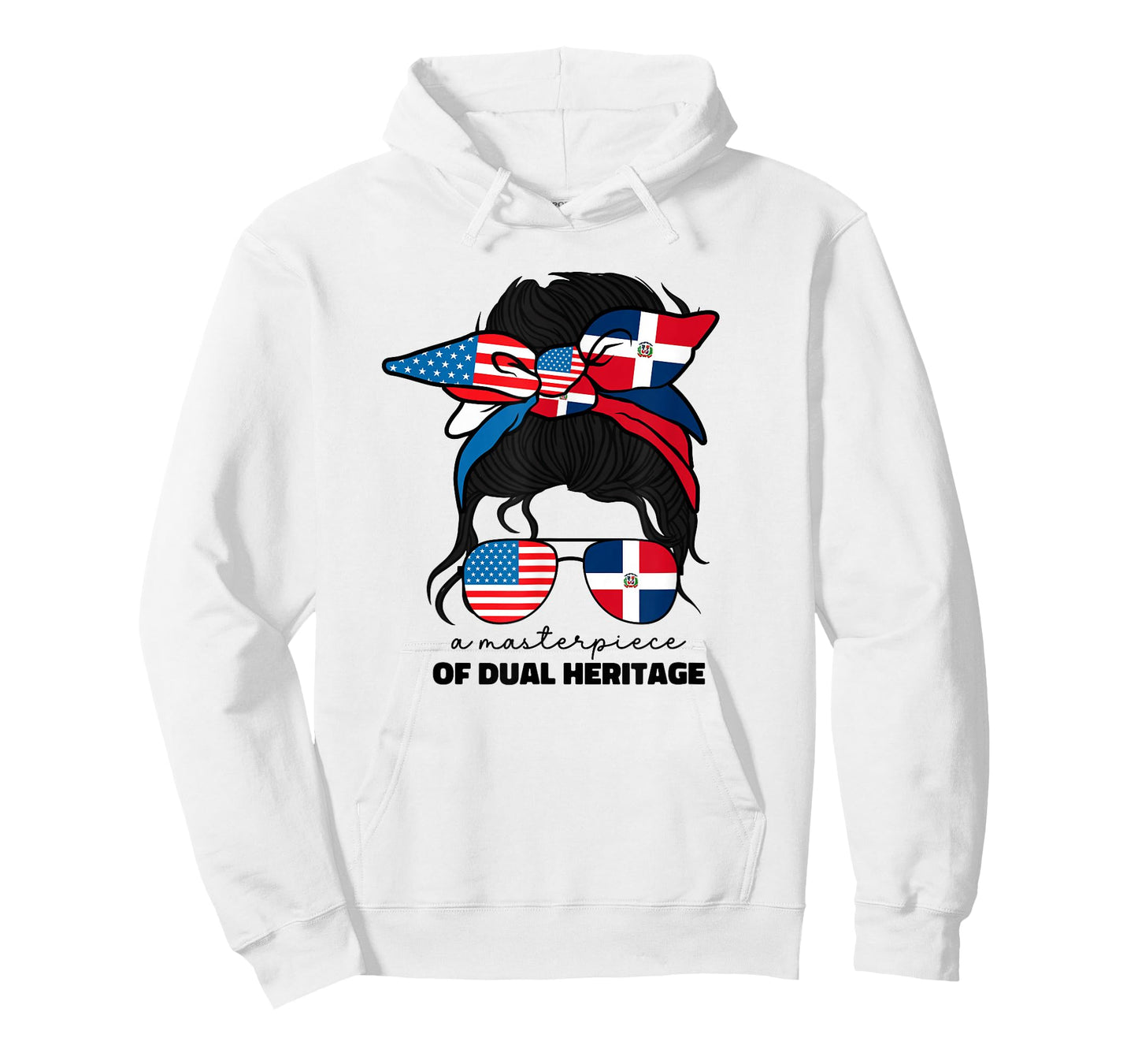 Half Dominican American Dominicana Republic Flag Girl Women T-Shirt