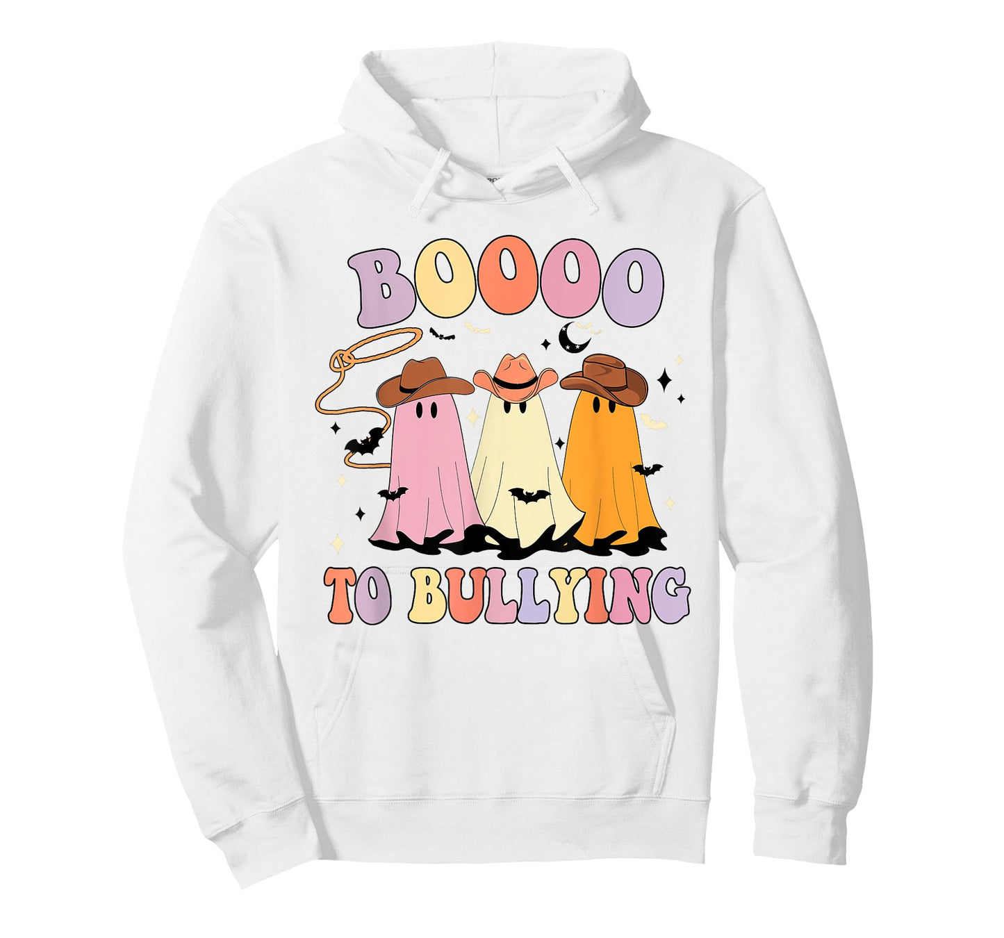 Boo To Bullying Cowboy Anti Bullying Ghost Unity Day Orange T-Shirt