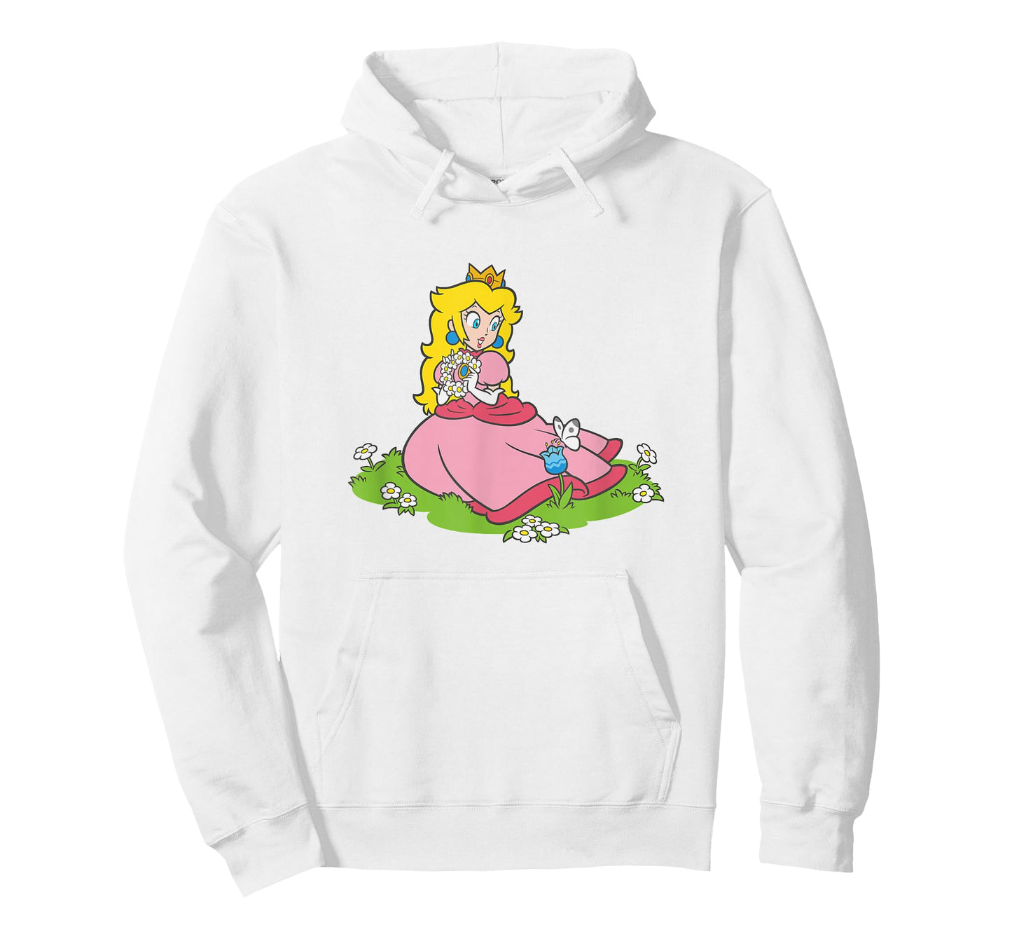 Super Mario Bros Princess Peach Beautiful Flowers Portrait T-Shirt