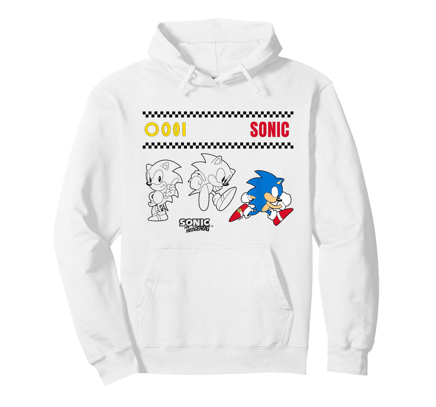 Sonic The Hedgehog Many Poses Cute Sketches T-Shirt