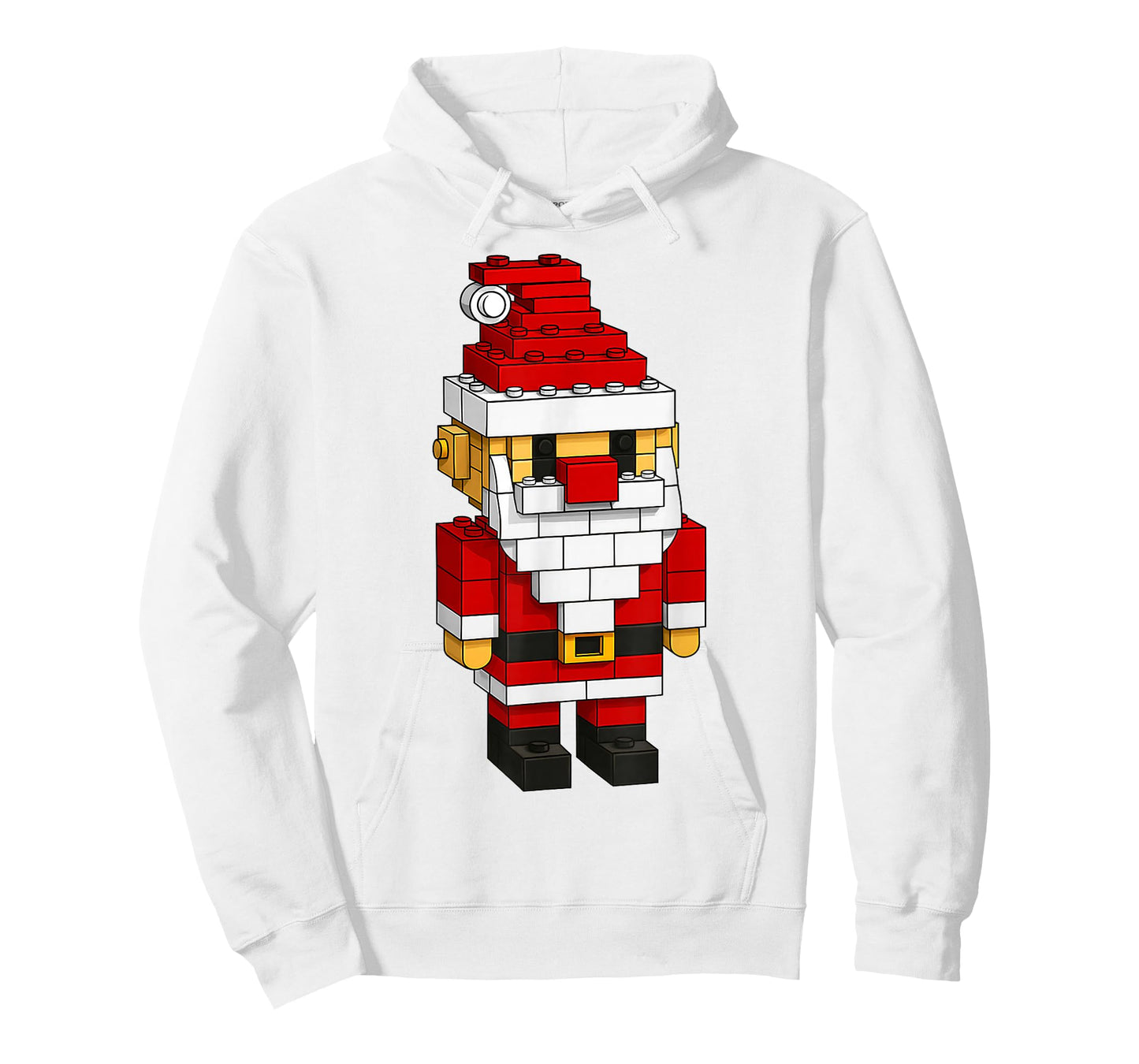 Santa Building Block Master Builders Merry Christmas Kids T-Shirt