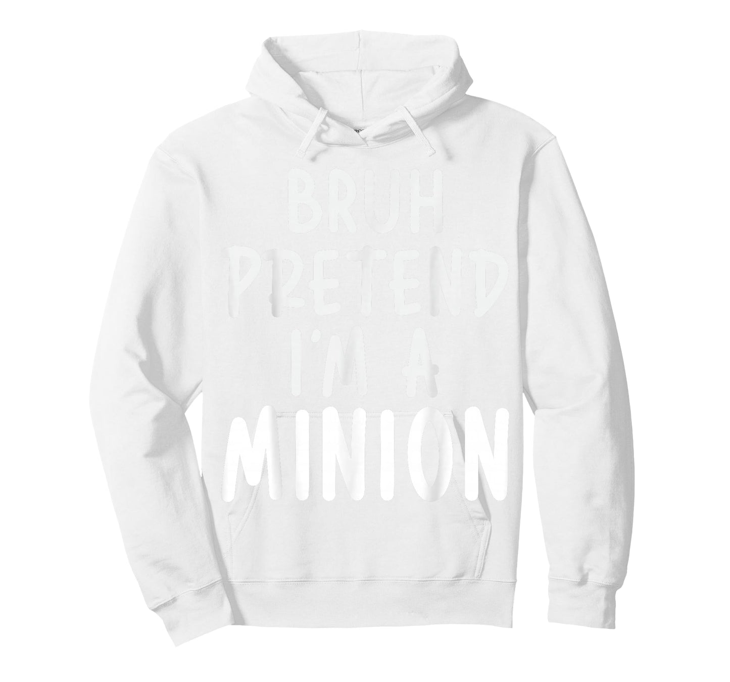 Bruh Pretend I'm Minion Costume Family Lazy Easy Halloween T-Shirt