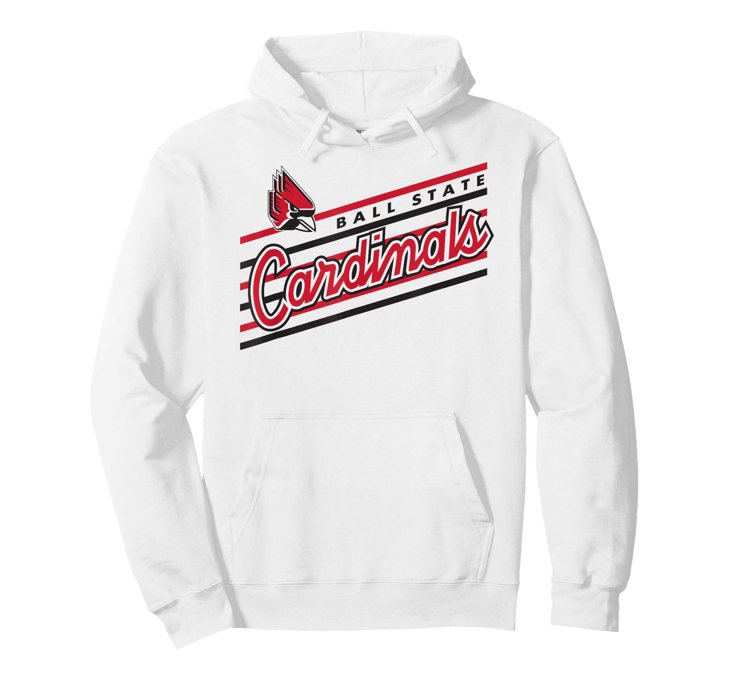 Ball State Cardinals Retro Performer White T-Shirt