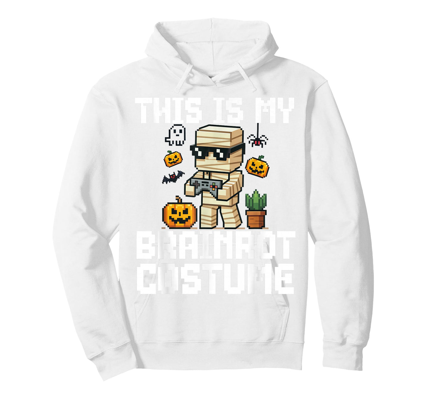 Brainrot Halloween Costume Shirt Kids Zombie Brainrot Gamer T-Shirt