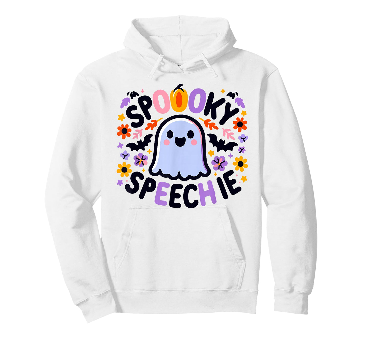 SLP Halloween Speech Therapy Spooky Ghost Speech Therapist T-Shirt