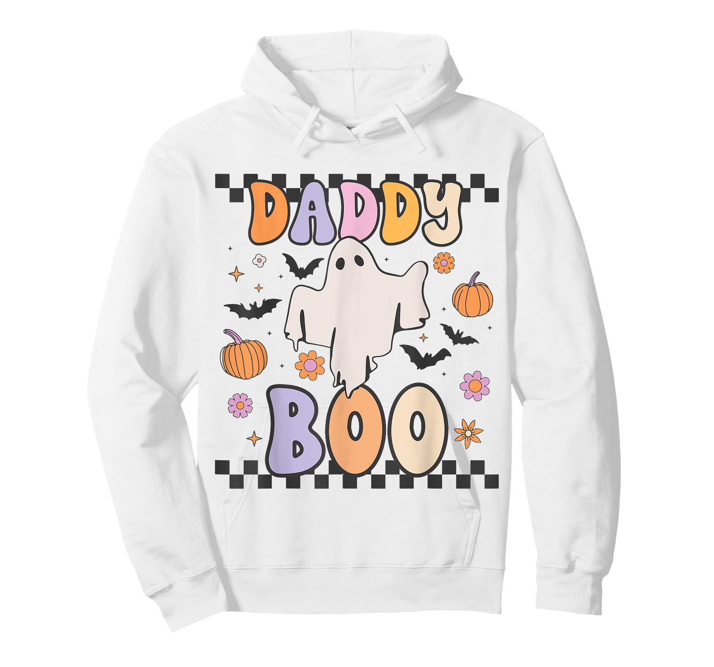 Daddy Boo Cute Retro Groovy Ghost Halloween Family Matching T-Shirt