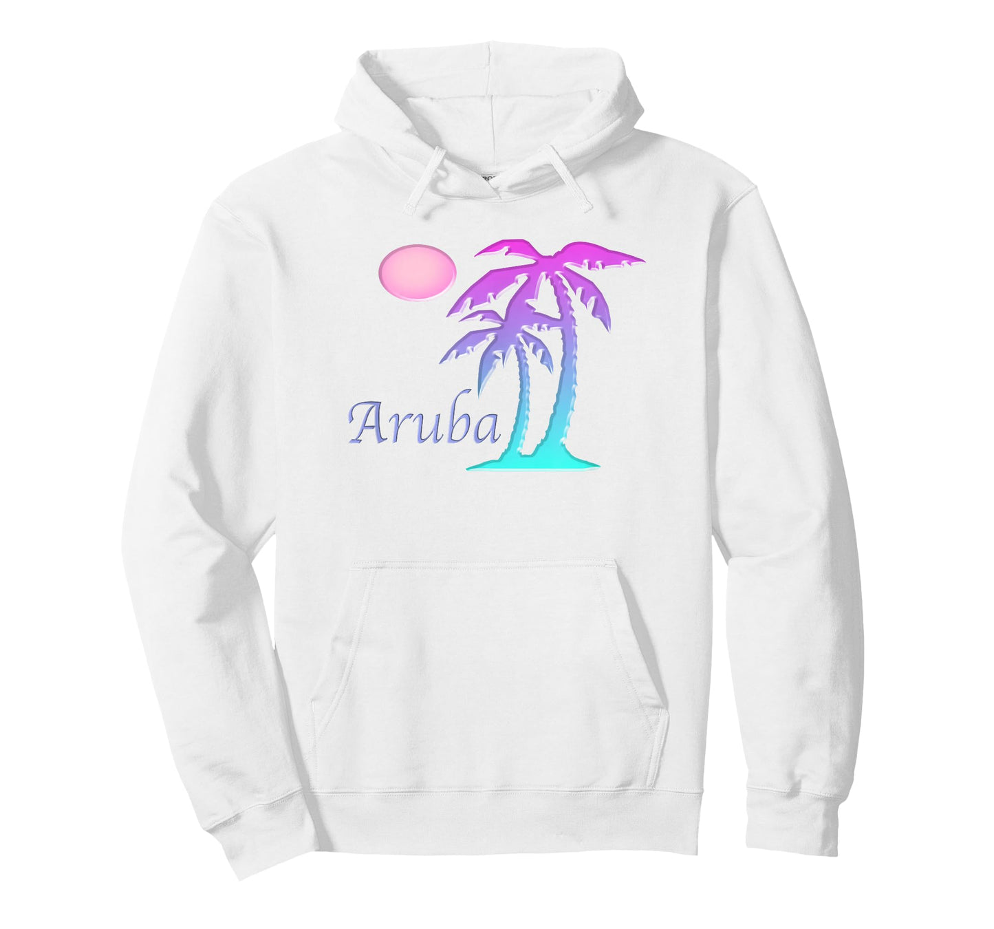 ARUBA Vacation Souvenir Gift Sun Palm Tree Sunset T-Shirt
