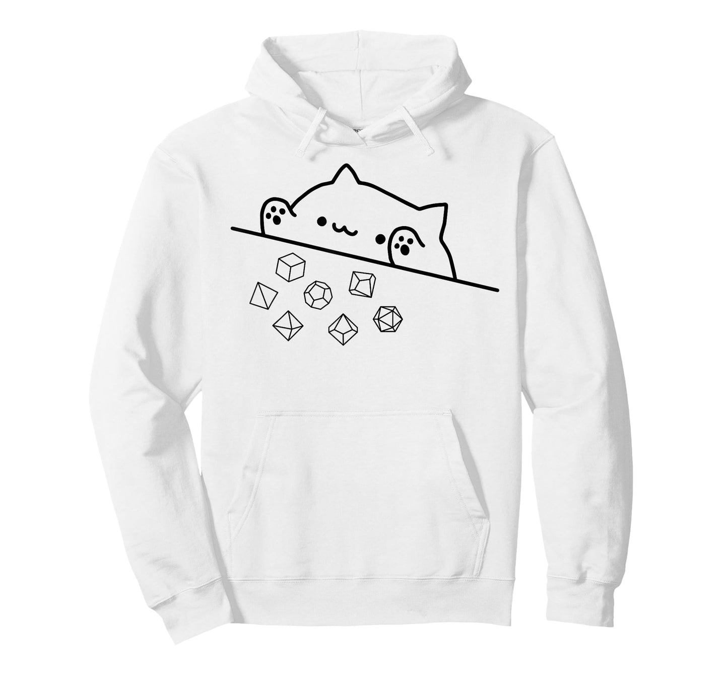 Cat Throwing Rainbow Dice Tabletop RPG T-Shirt