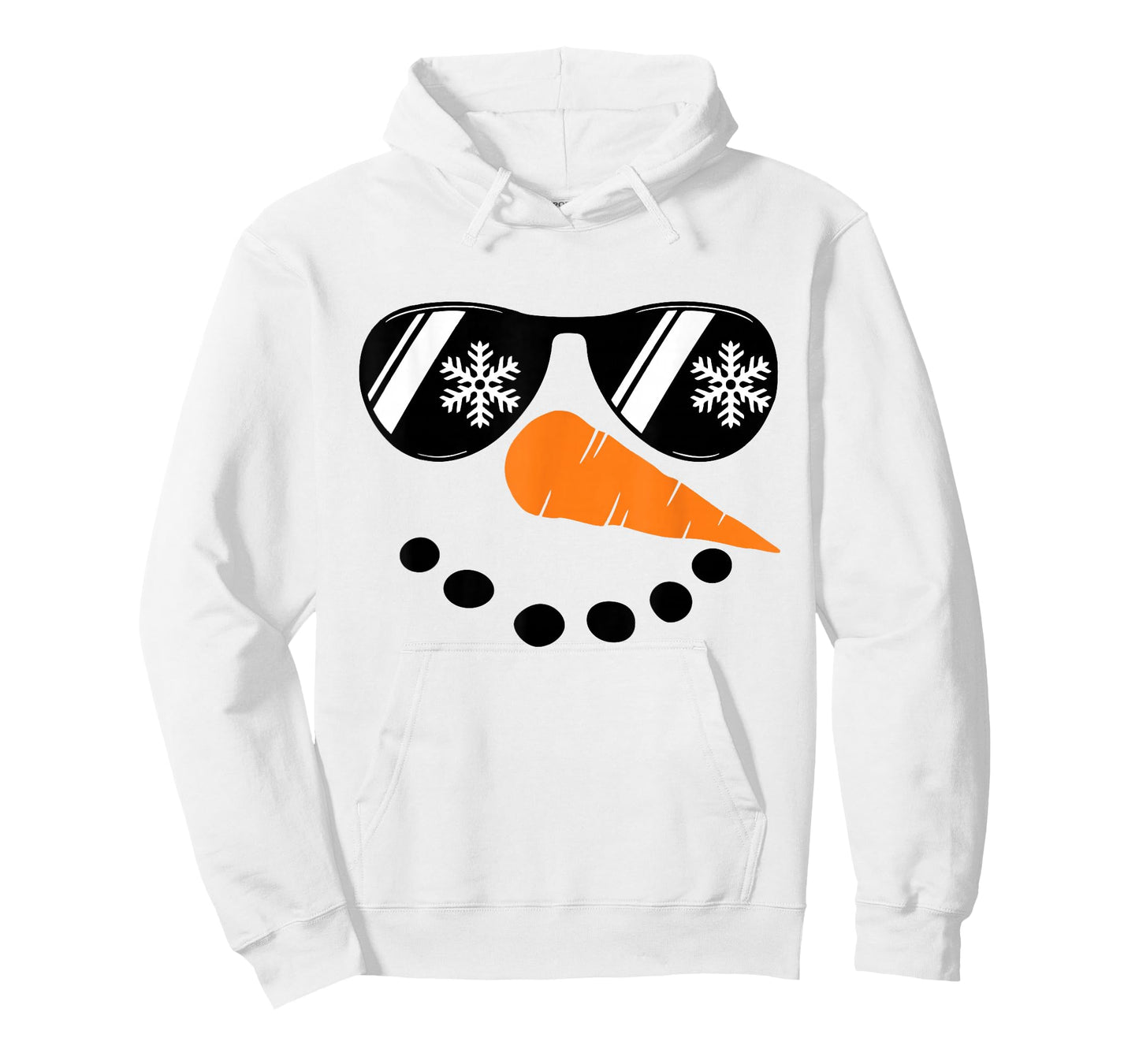 Cool Snowman Face Glasses Christmas Xmas Costume Boy Men T-Shirt
