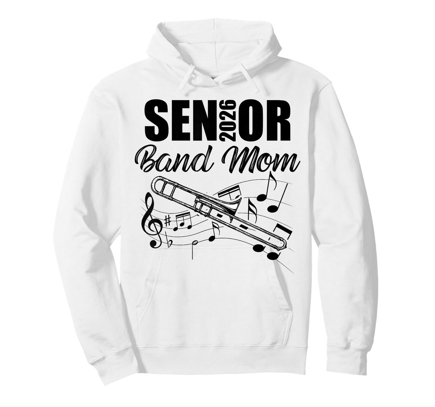 Senior Band Mom 2026 Marching Band Class of 2026 Trombone T-Shirt