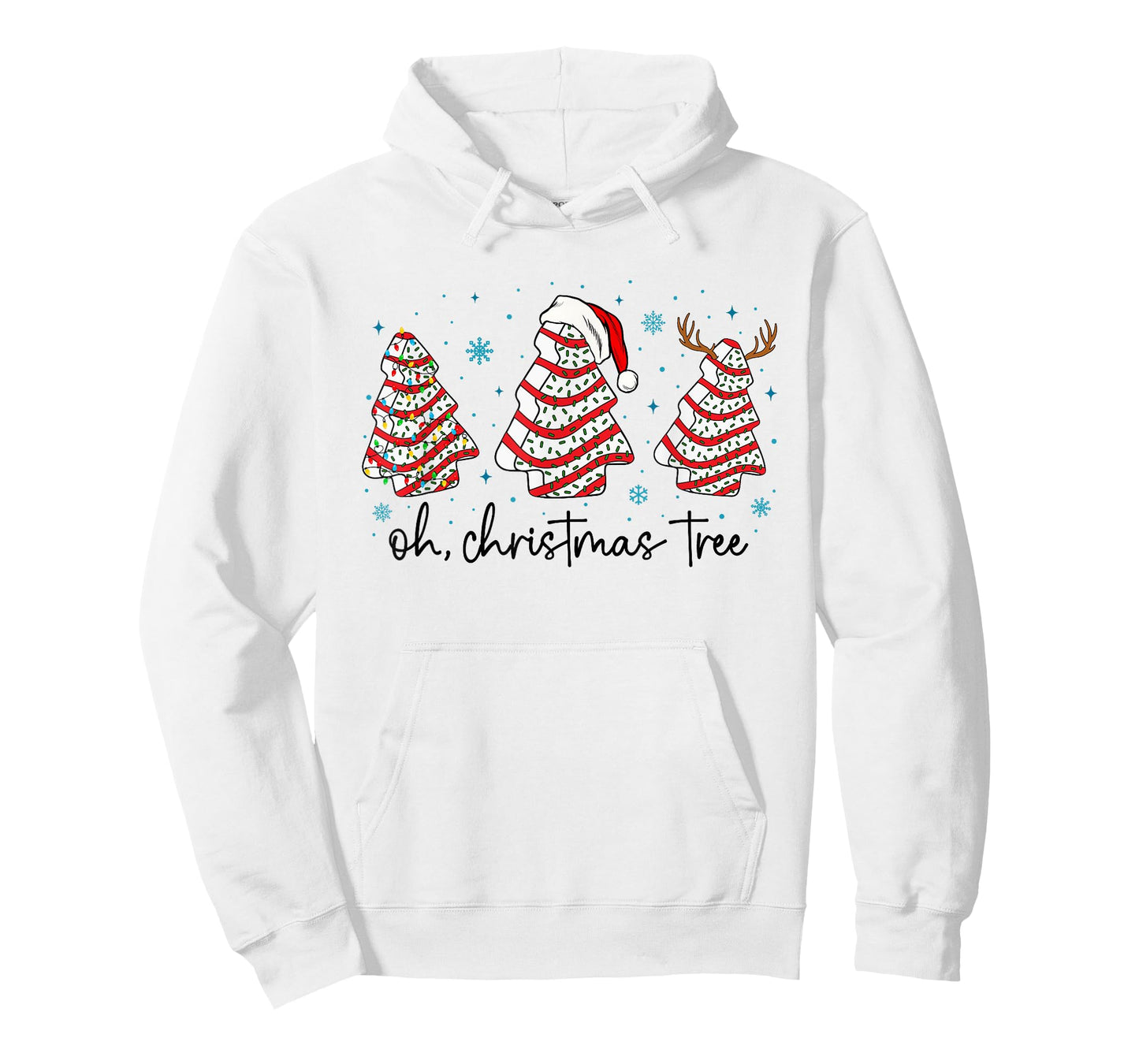 Oh Christmas Tree Cakes Debbie Becky Jen Cake Lovers Xmas T-Shirt
