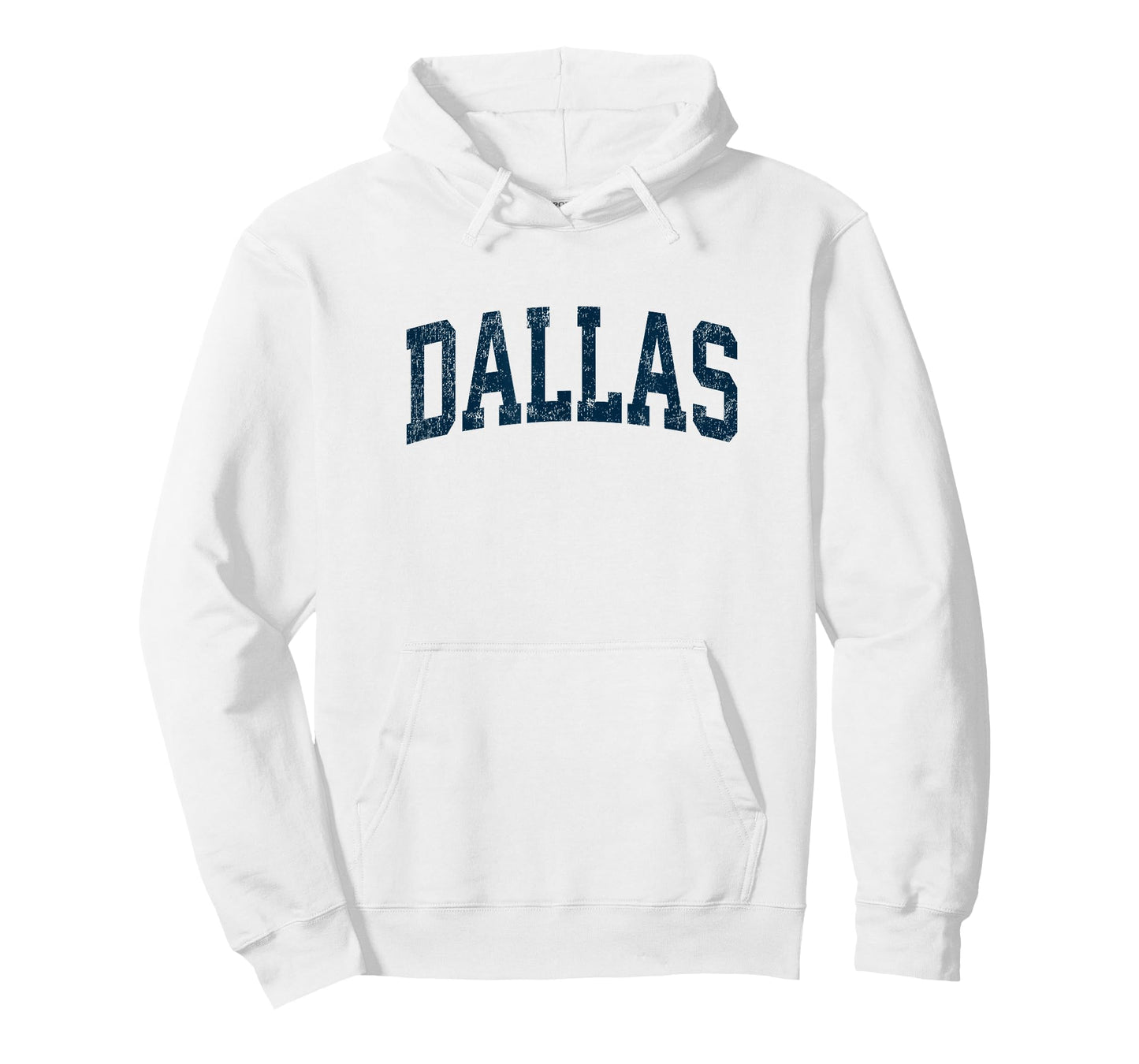 Dallas Texas TX Vintage Athletic Sports Navy Design T-Shirt