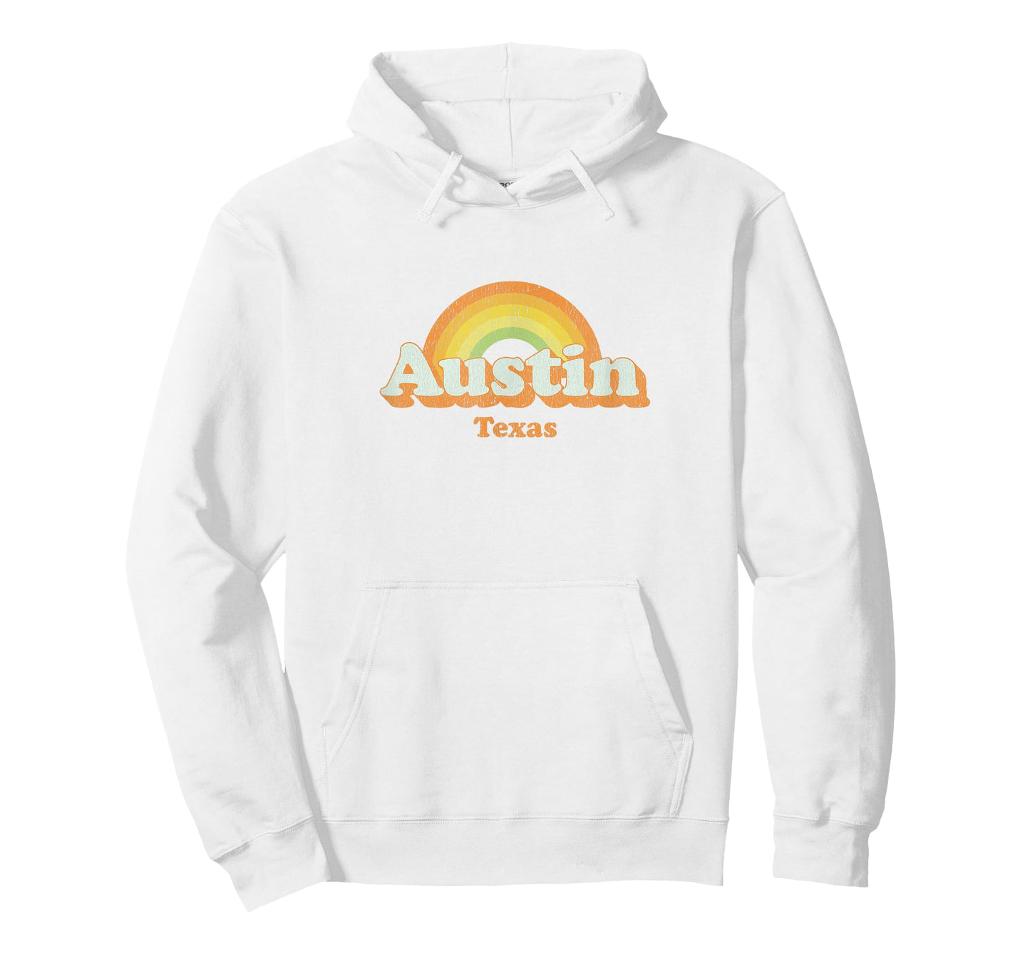 Retro Austin Texas TX T Shirt Vintage 70s Rainbow Tee Design T-Shirt