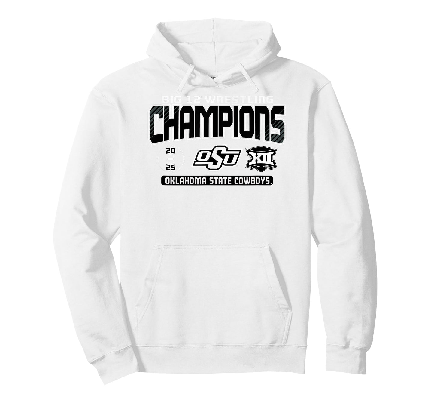 Oklahoma State Cowboys Wrestling Big 12 Champs 2025 T-Shirt
