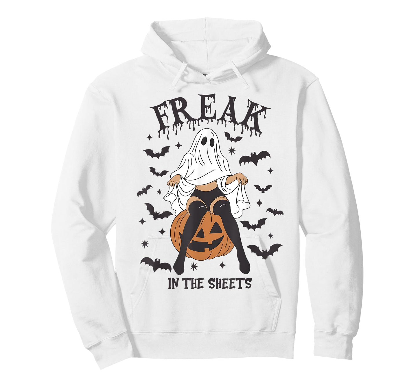 Freak in The Sheets Funny Halloween Sheet Ghost Humor T-Shirt