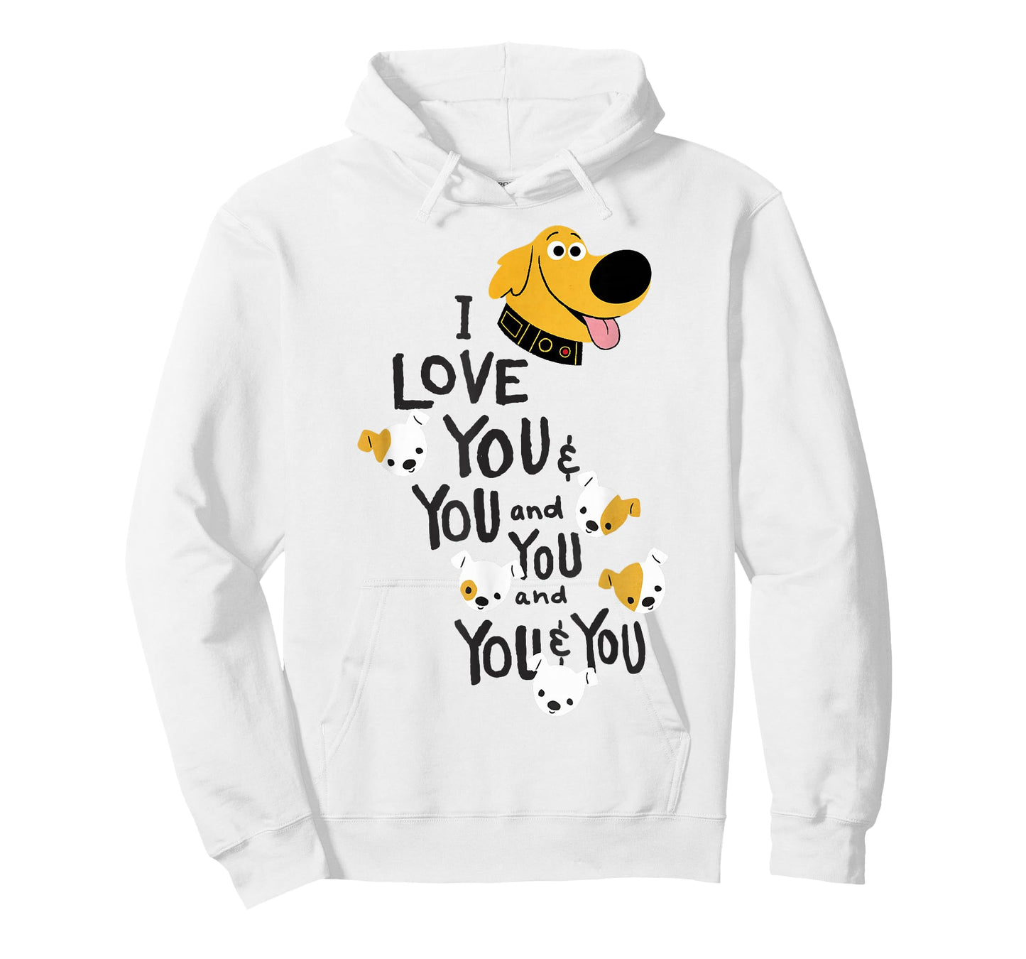 Disney Pixar UP Dug I Love You And You Quote T-Shirt