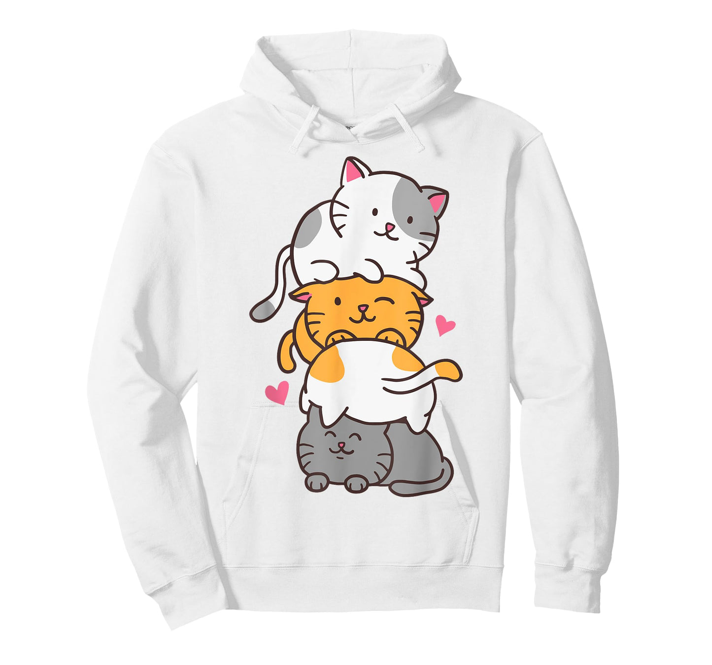 Cat Cats Cute Kitty Pile Anime Kawaii Neko Gift Cat Lovers T-Shirt for Men Women Kids