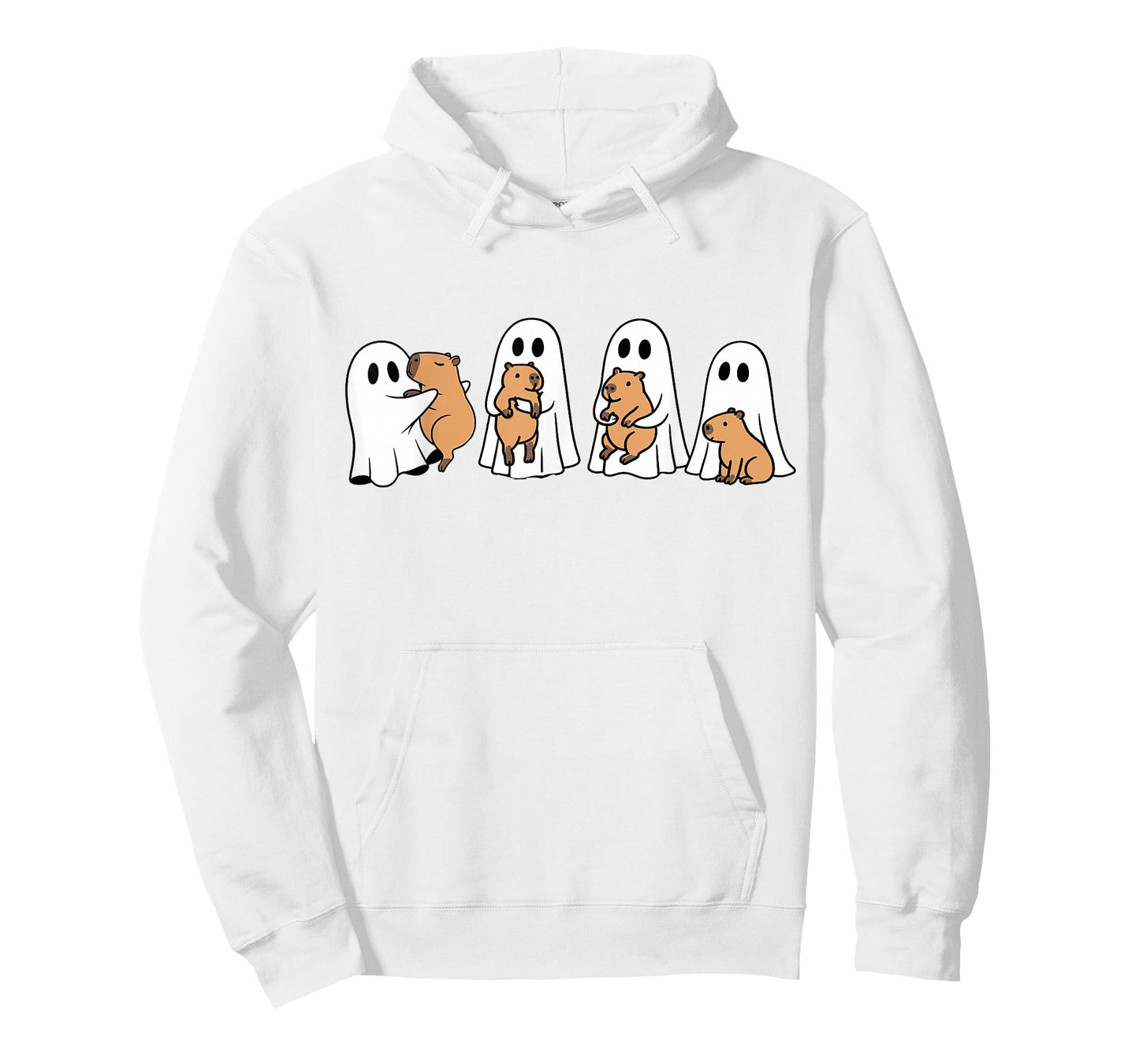 Ghost Halloween Capybara Lovers Spooky Season Fall Capy T-Shirt