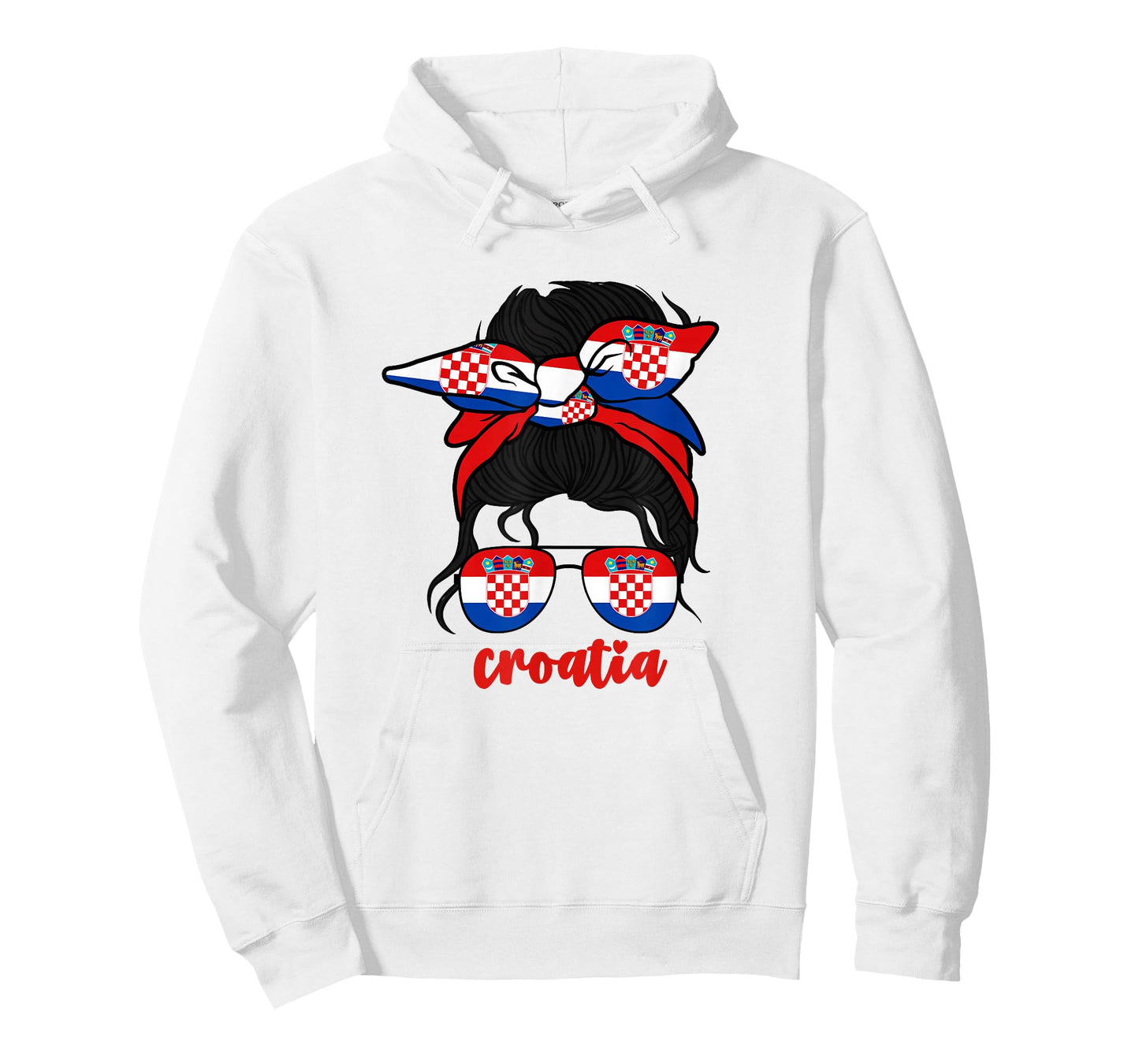 Croatian Girl For Women Hrvatska Croats Croatia Flag Girls T-Shirt
