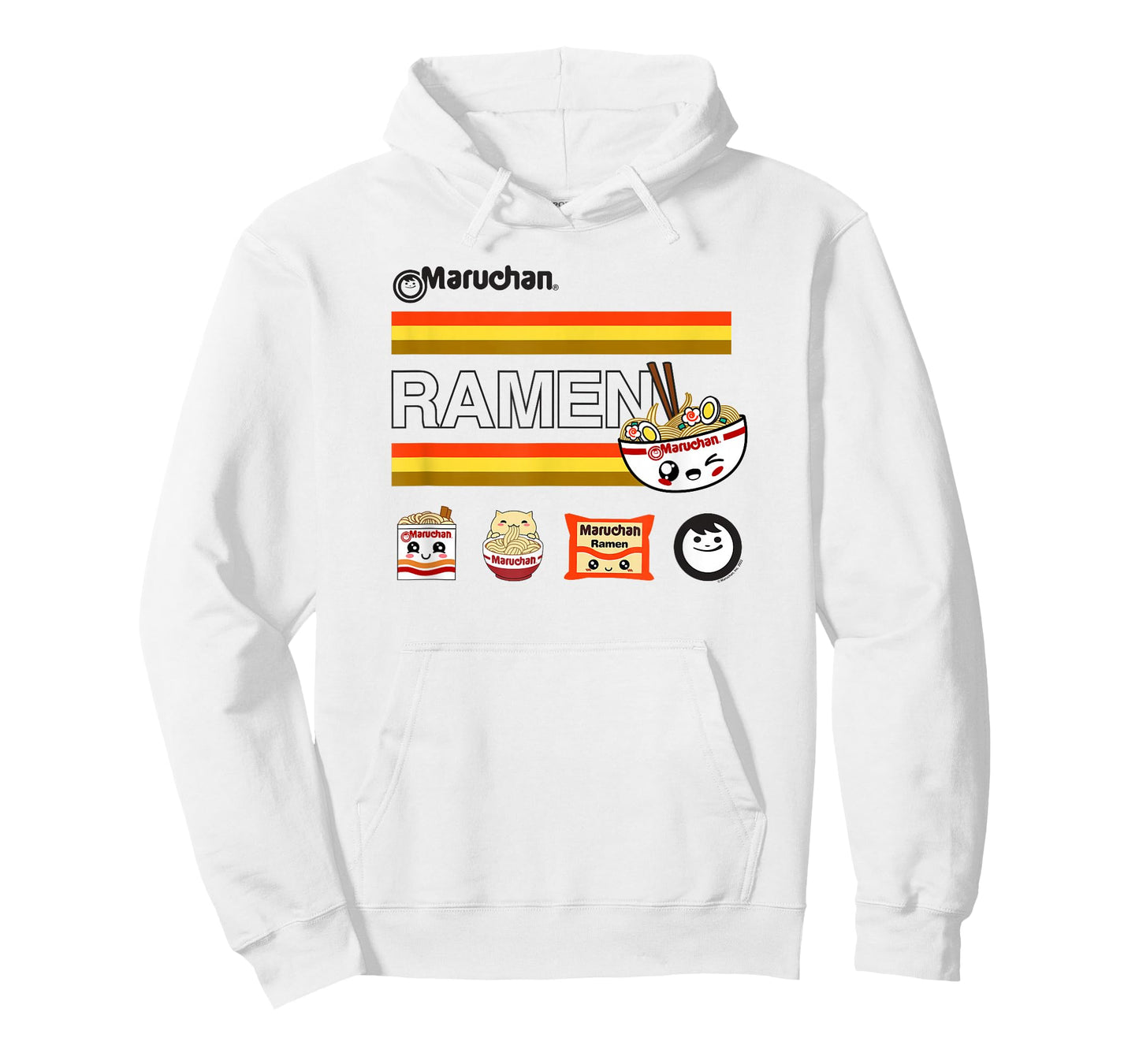 Maruchan Ramen Cute Anime Faces Logo T-Shirt