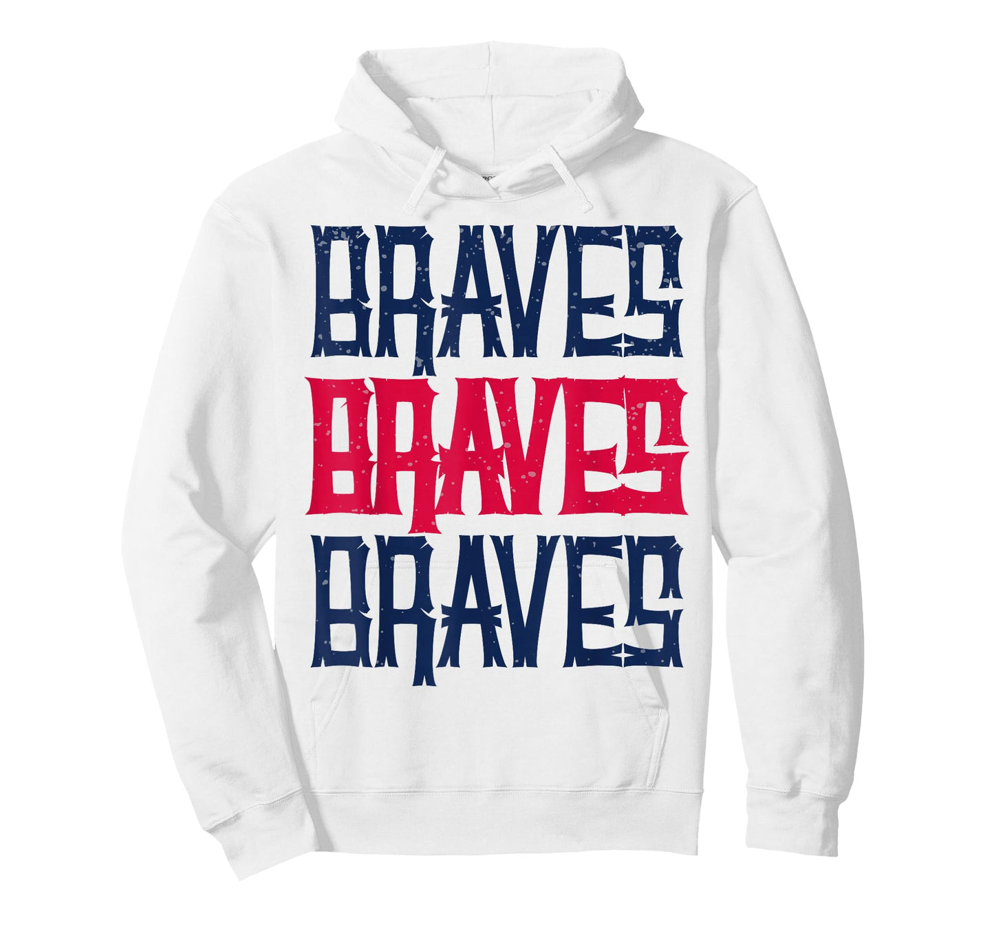 Vintage Braves Retro Three Stripe Weathered Shirt T-Shirt
