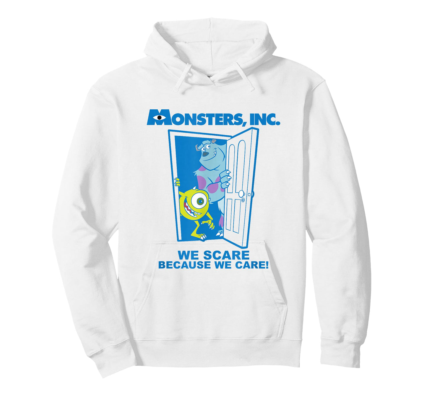 Disney Pixar Monsters, Inc. We Scare Because We Care Poster T-Shirt