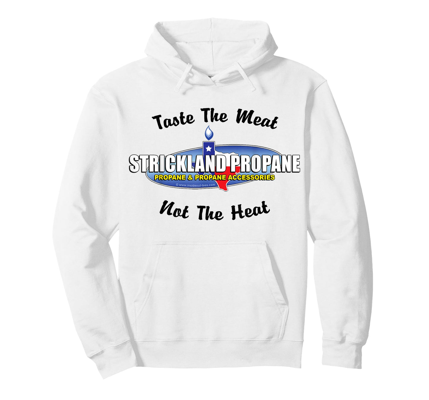 Strickland Propane - Taste The Meat Not The Heat Funny BBQ T-Shirt