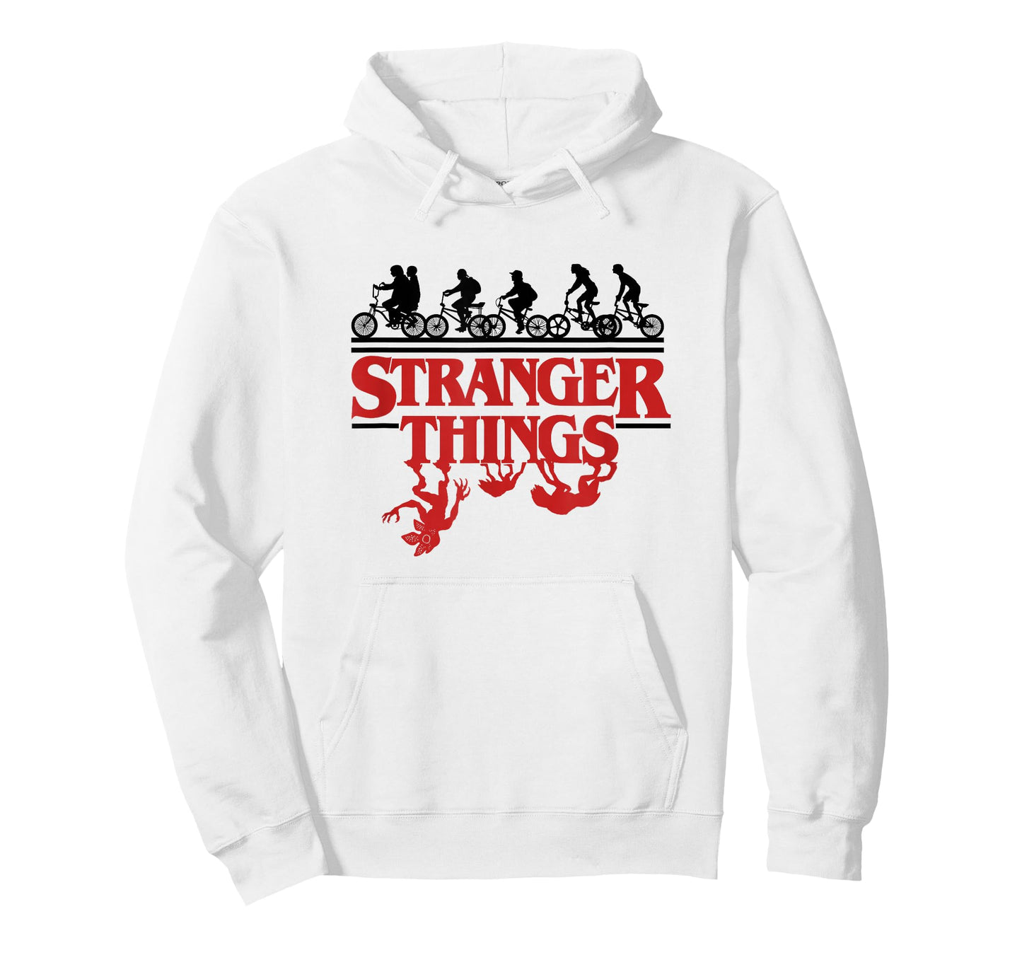 Stranger Things Kids Riding Bikes Hunted By Monsters T-Shirt