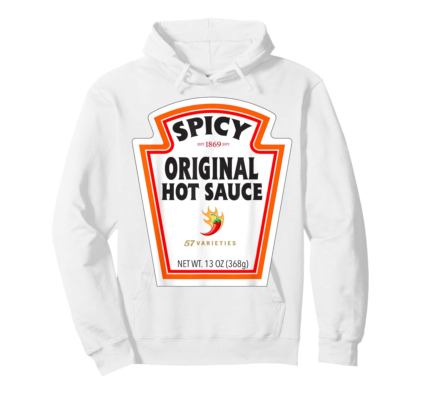 Halloween Matching Costume Spicy Chili Sauce Bottle Label T-Shirt