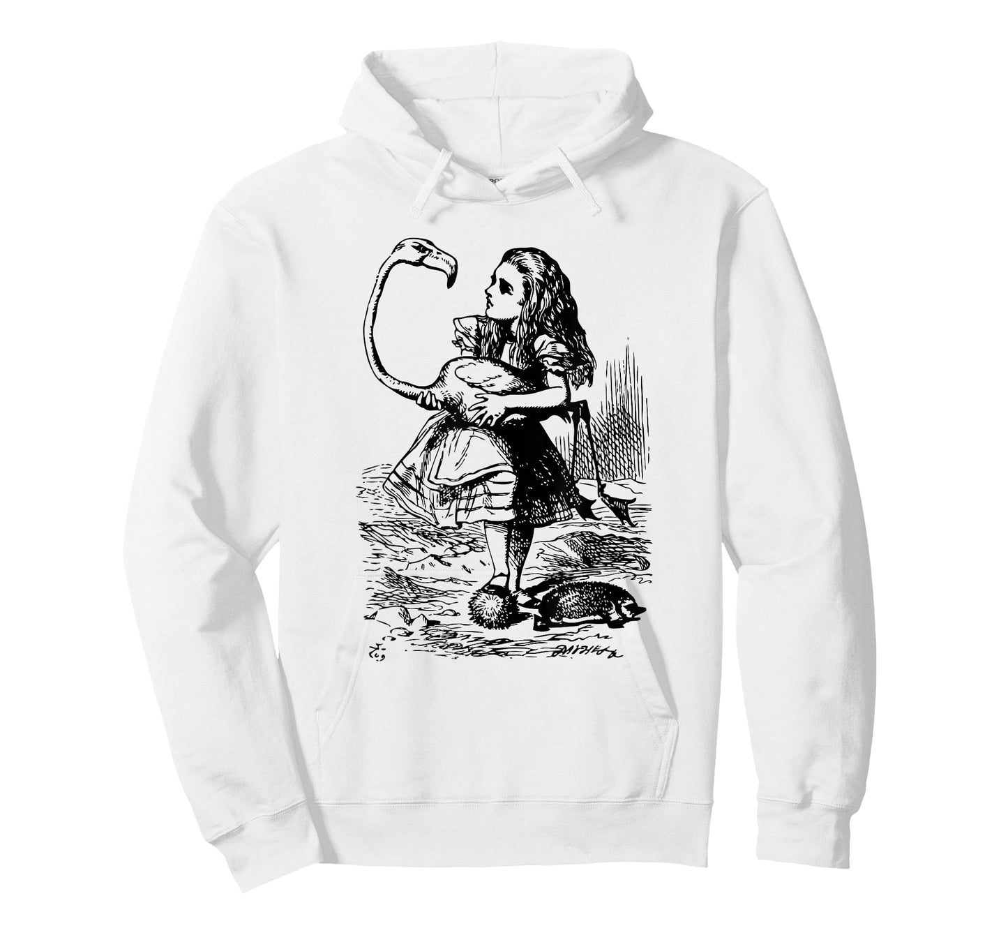 Big Texas Alice in Wonderland Alice Flamingo Croquet T-Shirt T-Shirt