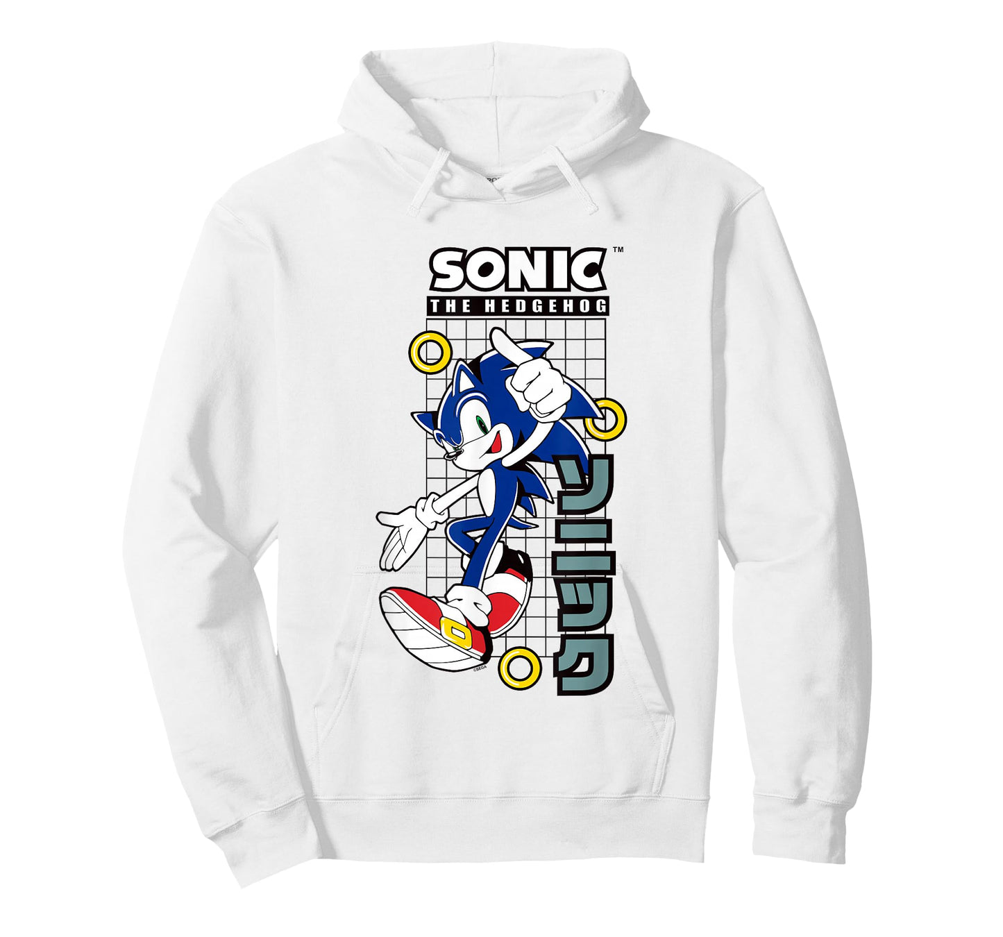 Sonic The Hedgehog Vintage Kanji Action Poster T-Shirt