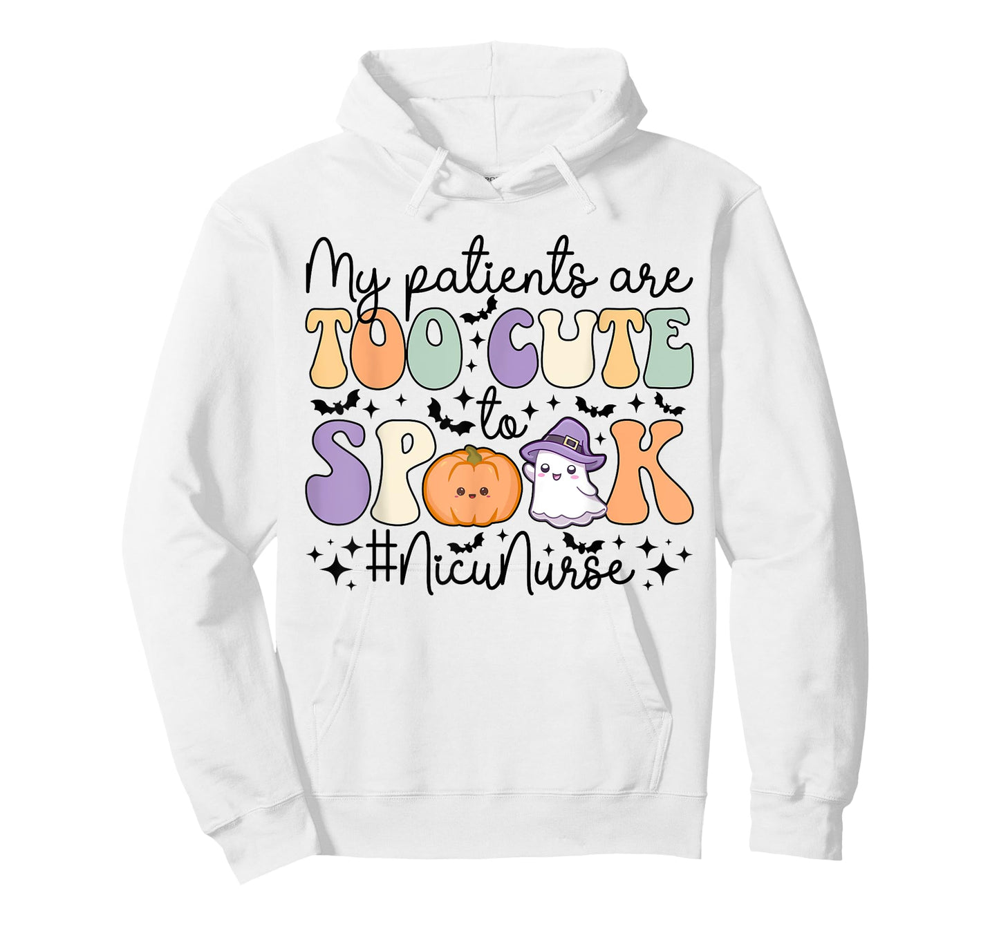 Too Cute To Spook NICU Nurse Spooky NICU Nurse Halloween T-Shirt