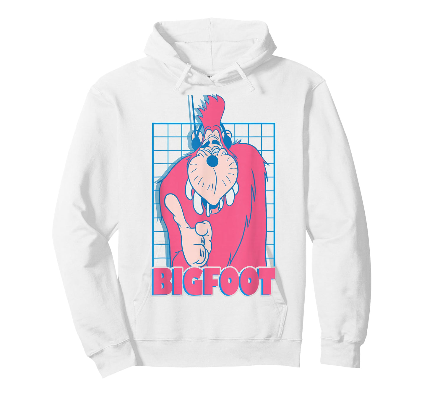 Disney A Goofy Movie Retro Vintage Neon Bigfoot Grid T-Shirt
