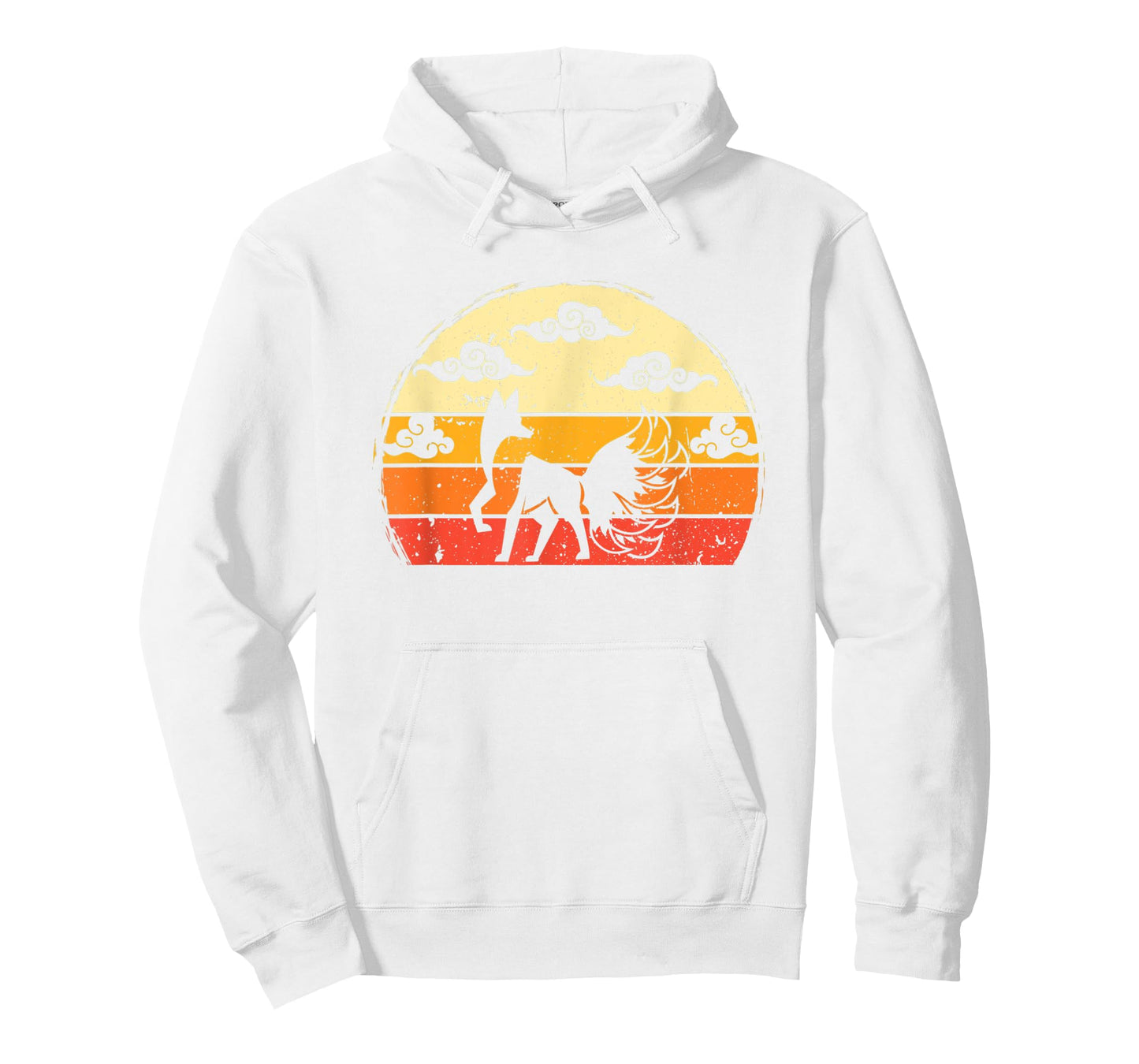 Retro Japanese Fox Inari Nine Tailed Kitsune Anime Lover T-Shirt