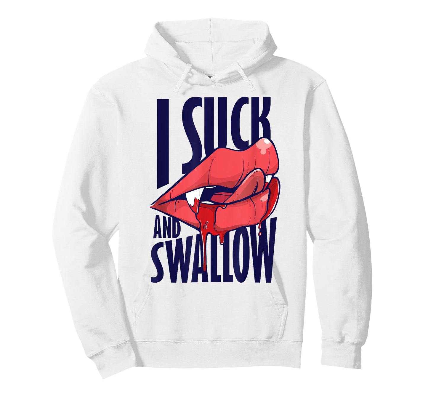 I Suck And Swallow Sexy Vampire Graphic T-Shirt T-Shirt