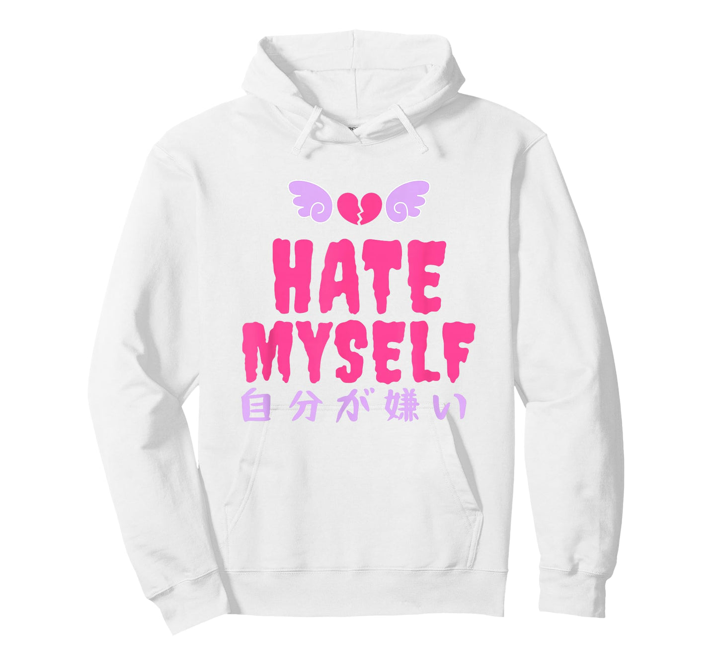 Yami Kawaii Hate Myself BLUE PINK Pastel Goth T-Shirt