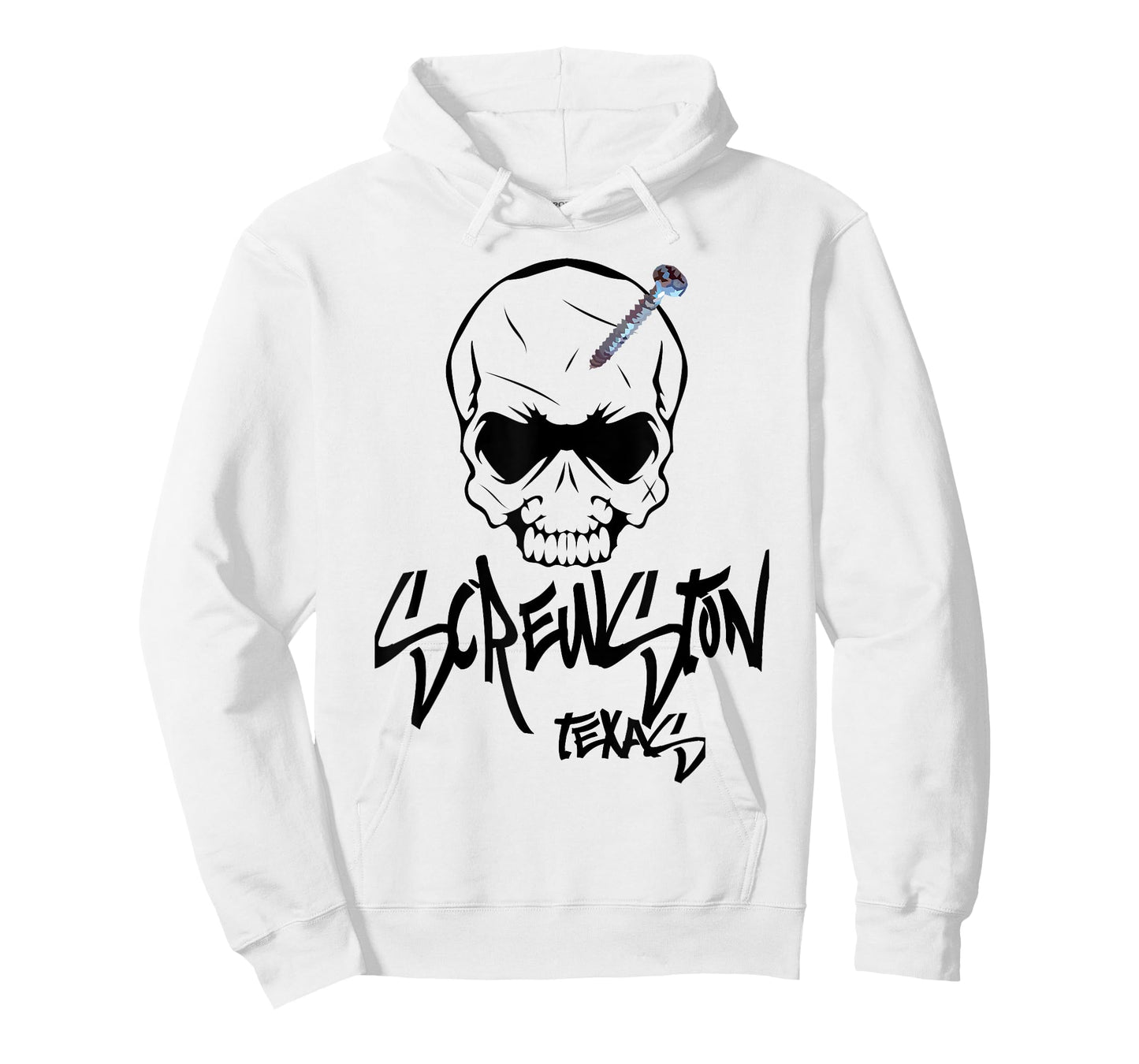 Screwston Texas | Screwhead Skeleton Skull T-Shirt