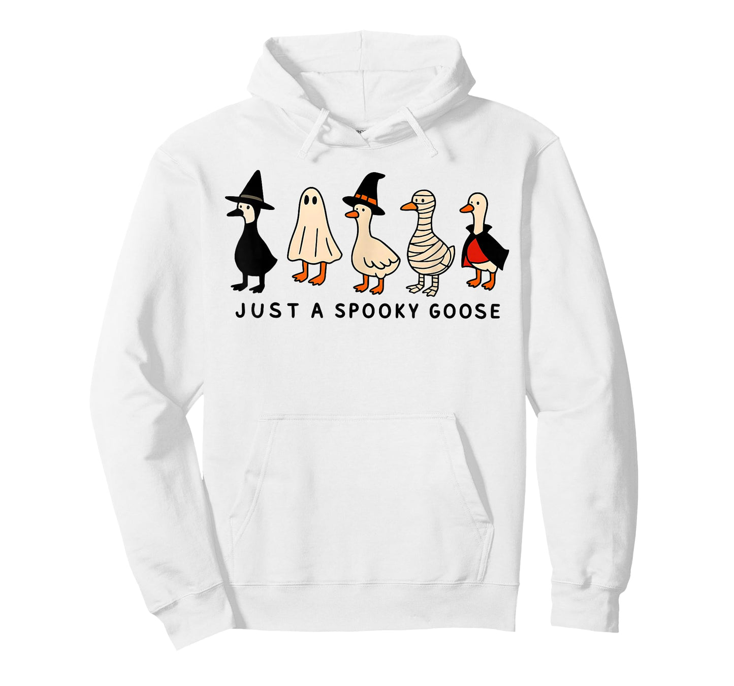 Just A Spooky Goose Halloween Silly Goose Funny Halloween T-Shirt
