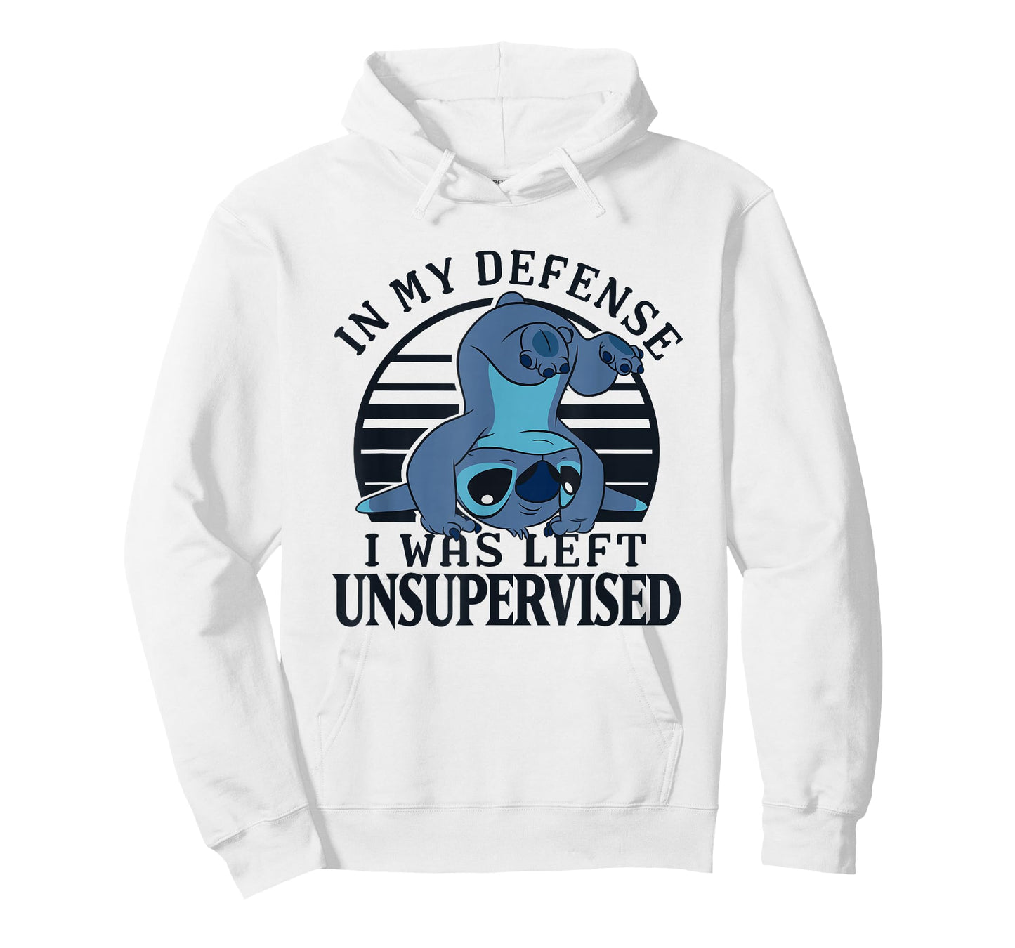 Disney Lilo & Stitch I was Left Unsupervised Retro Stripes T-Shirt