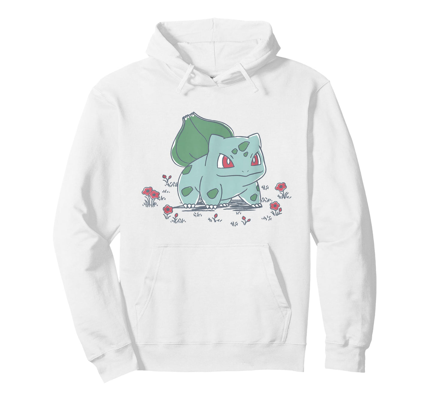 Pokémon Bulbasaur Standing In Flower Garden Retro Sketch T-Shirt