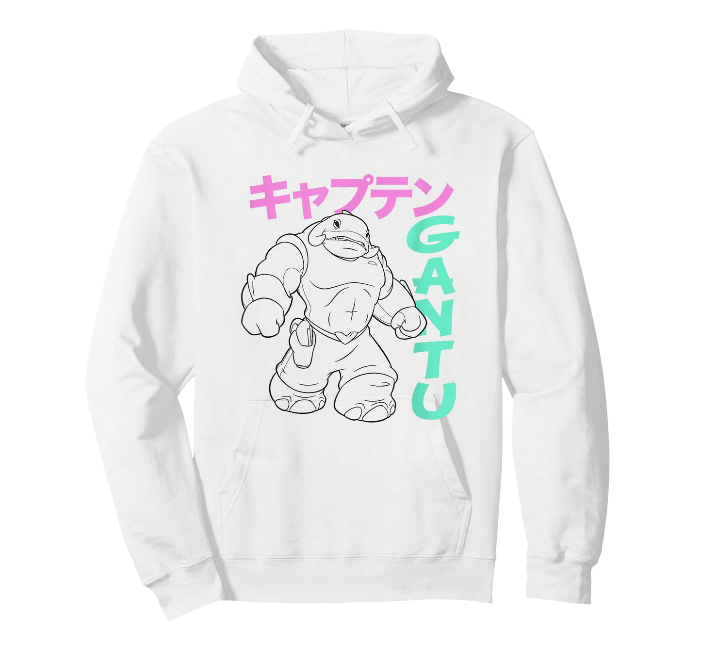 Disney Lilo & Stitch Retro Captain Gantu Line Art Kanji T-Shirt