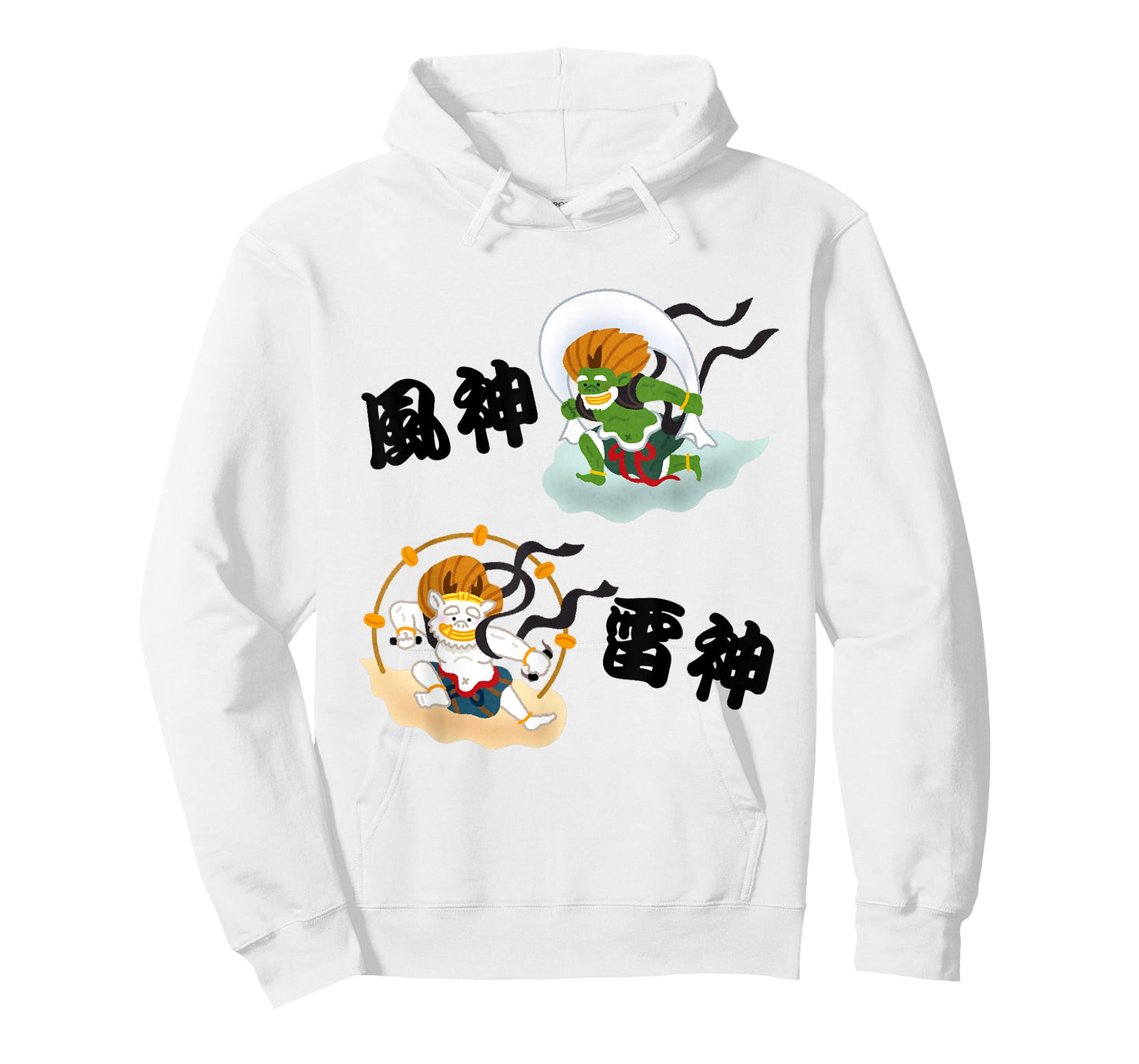 Fujin & Raijin Wind and Thunder Gods of Japan T-Shirt