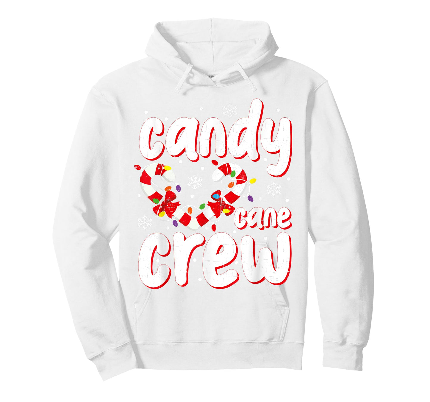Christmas Candy Cane Crew Santa Xmas Kids Toddler Women Men T-Shirt