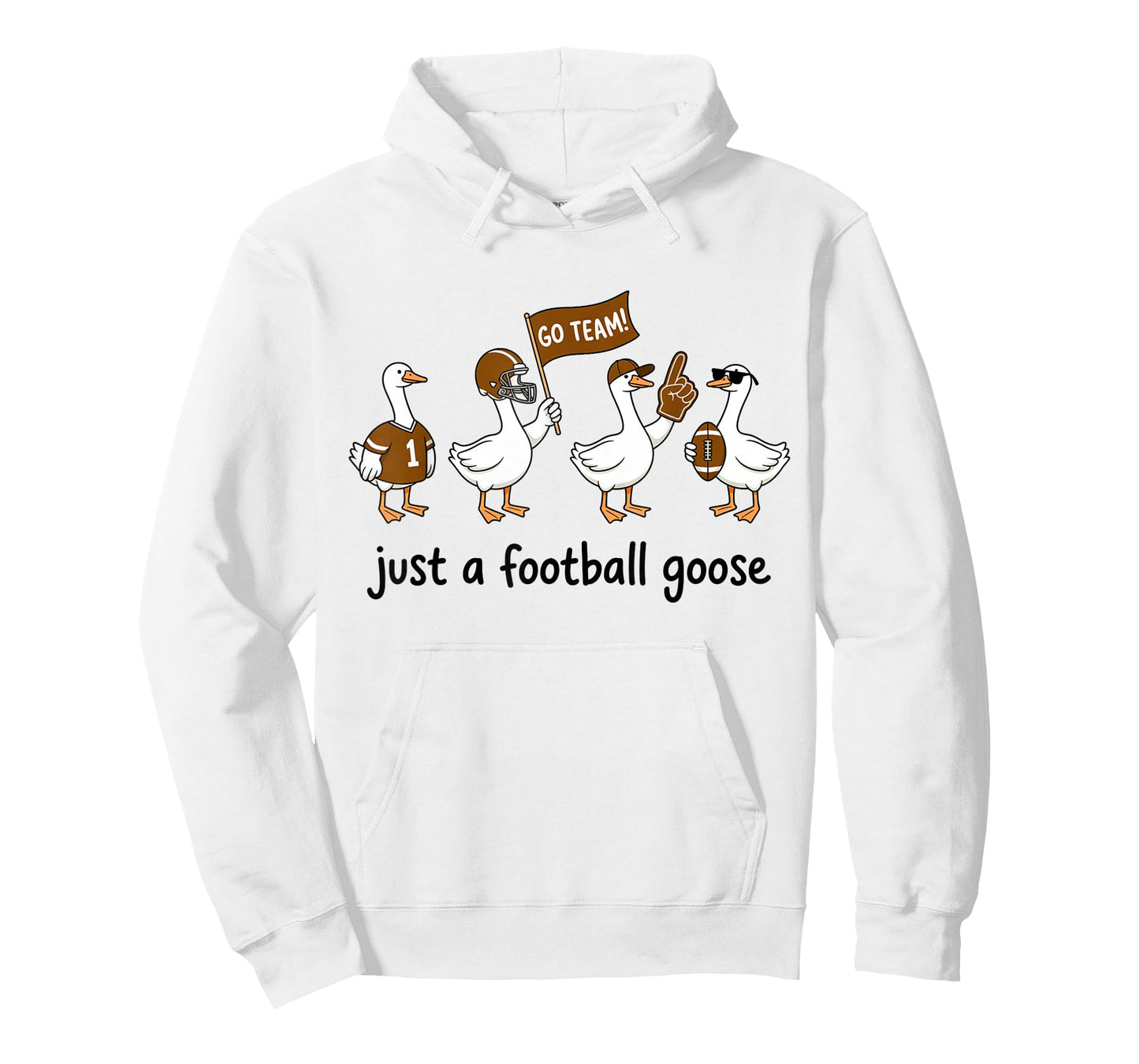 Just A Football Goose Go Team Sports T-Shirt
