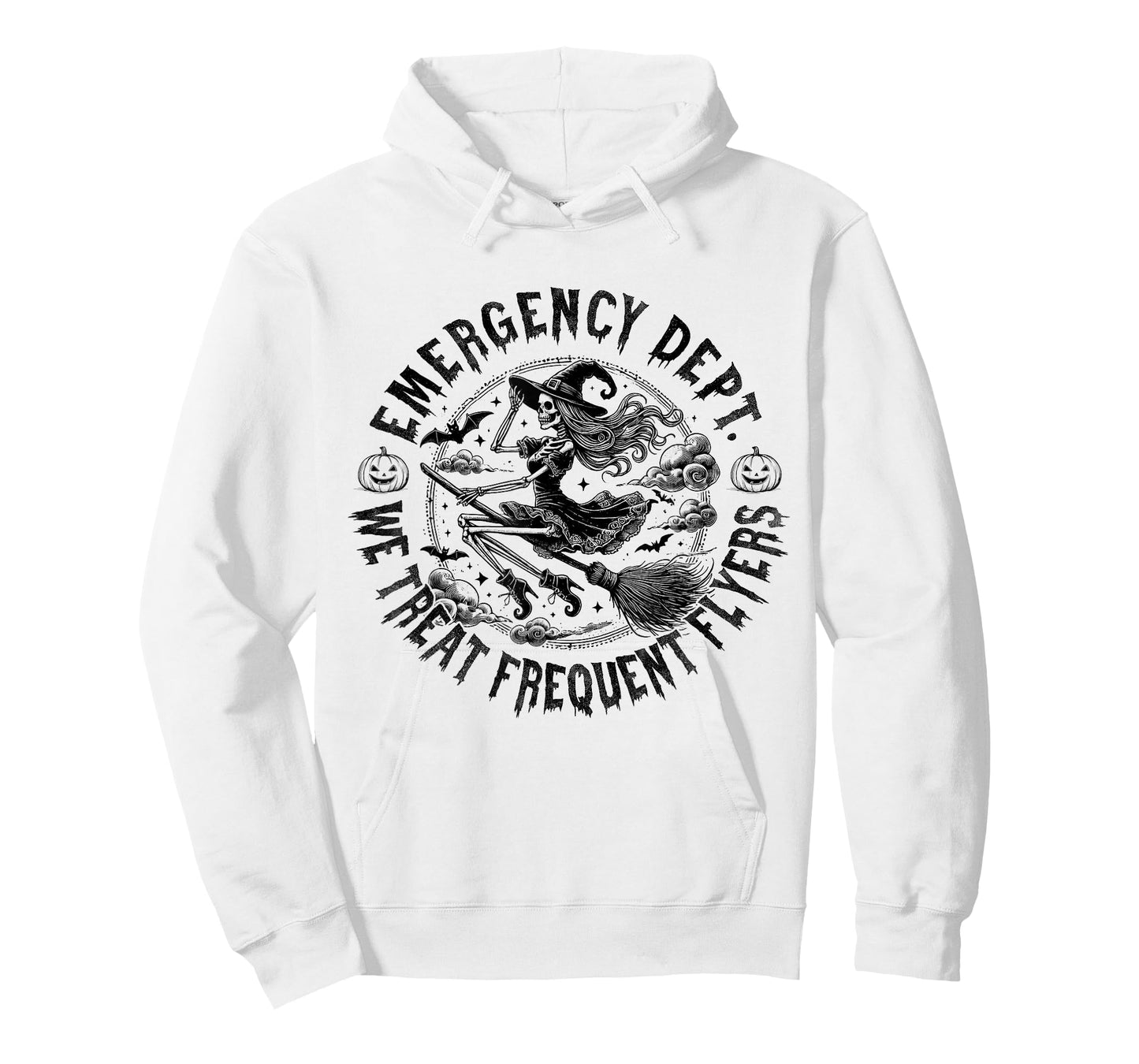 Emergency Dept We Treat Frequent Fliers Halloween ER Nurse T-Shirt
