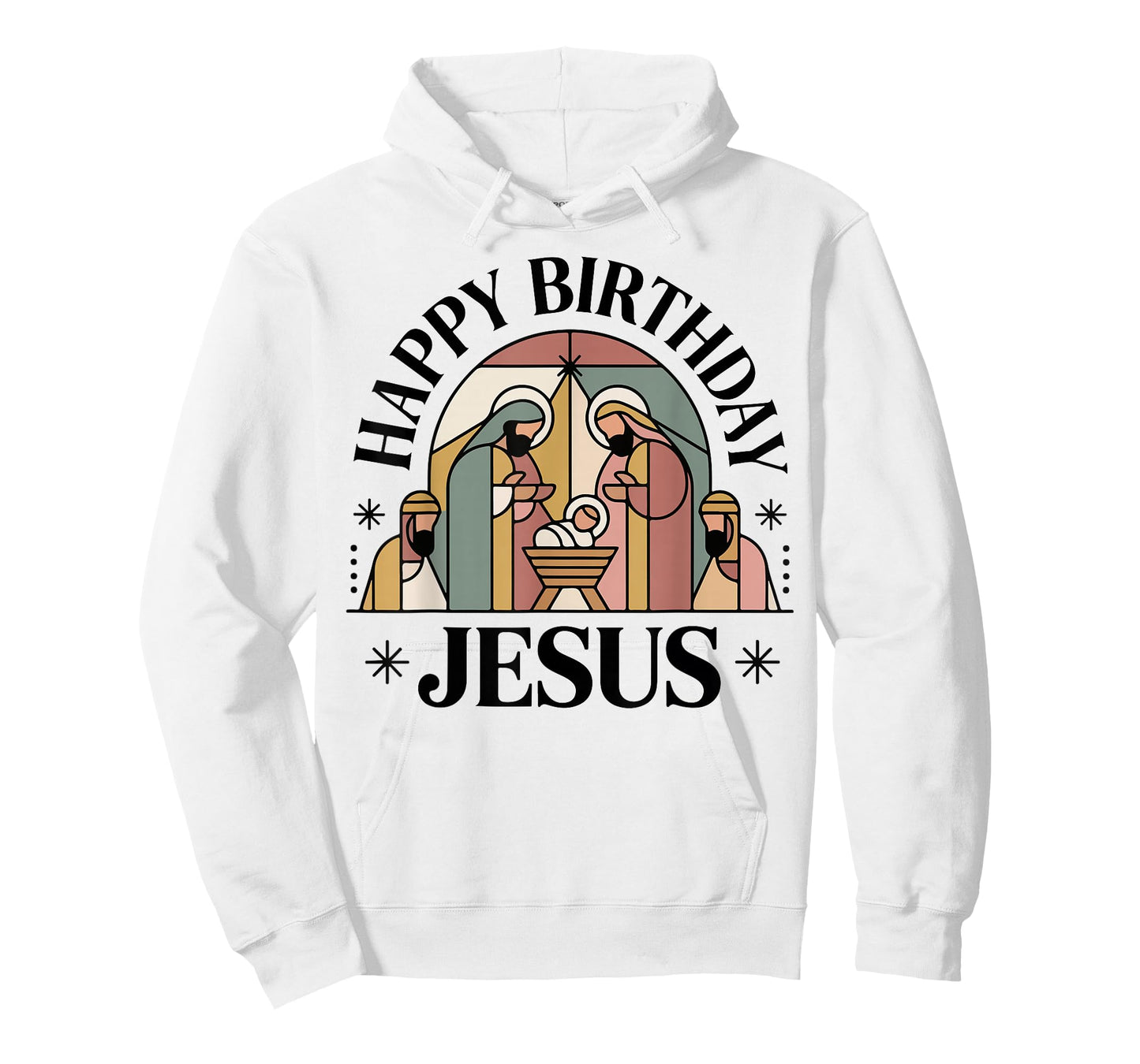 Happy Birthday Jesus Christmas Christian Outfit Toddler Girl T-Shirt