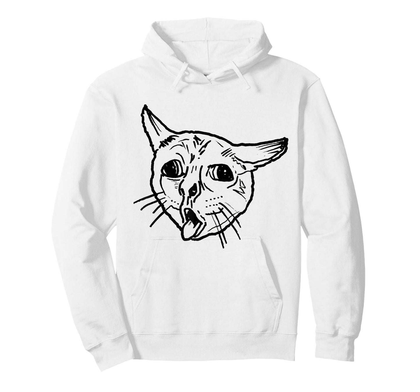 Ugly Coughing Cat Meme T-Shirt