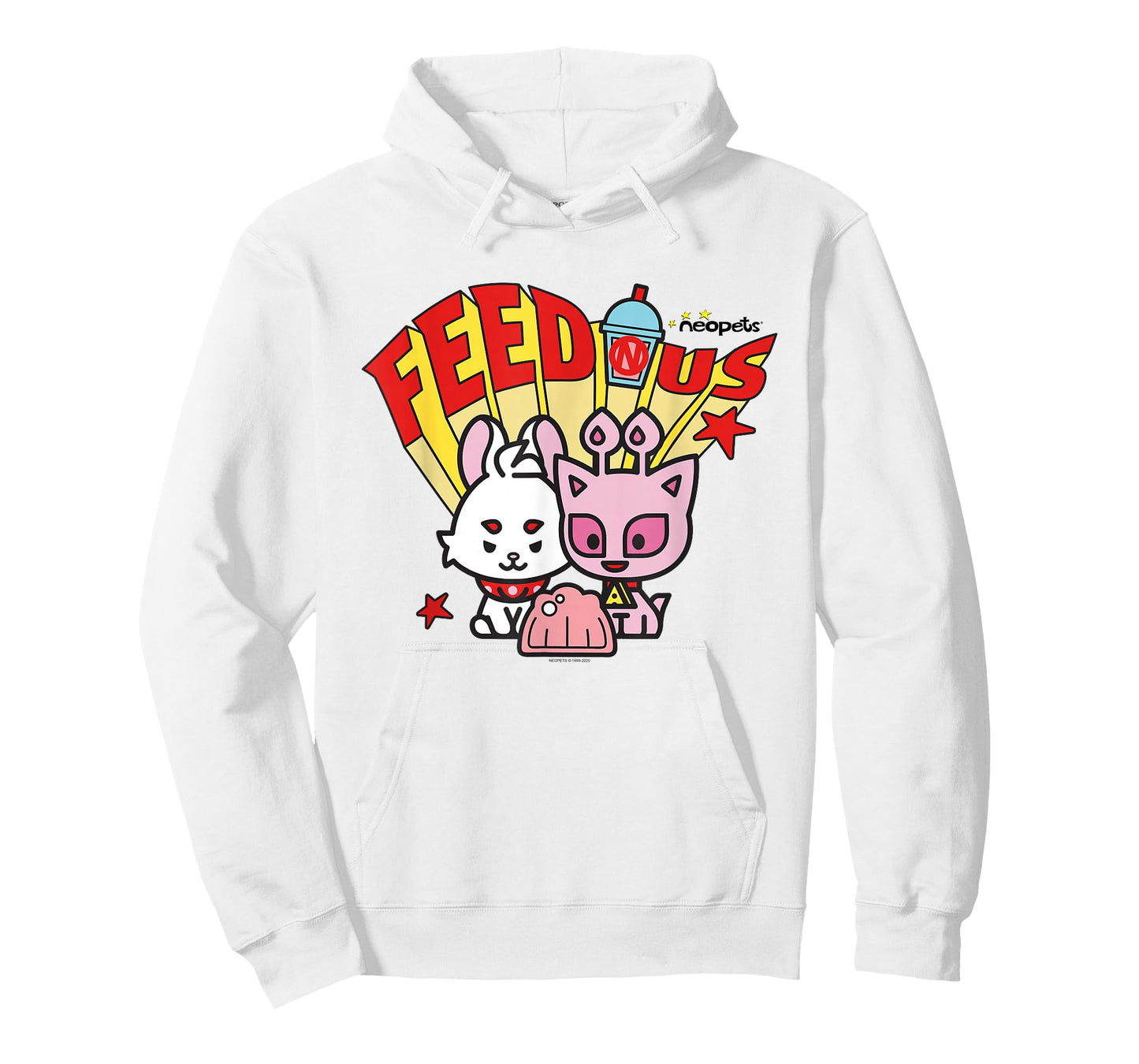 Neopets Feed Us Cute Retro Y2K Virtual Pets T-Shirt